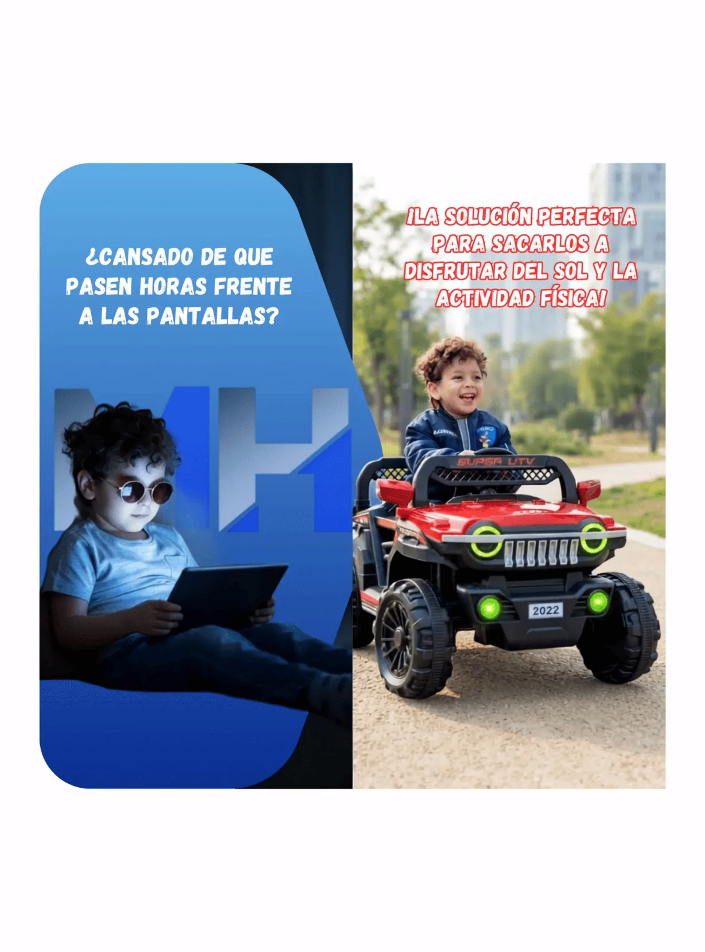 Auto Electrico Jeep Infantil A Bateria Con Luces Mp3 Usb-2