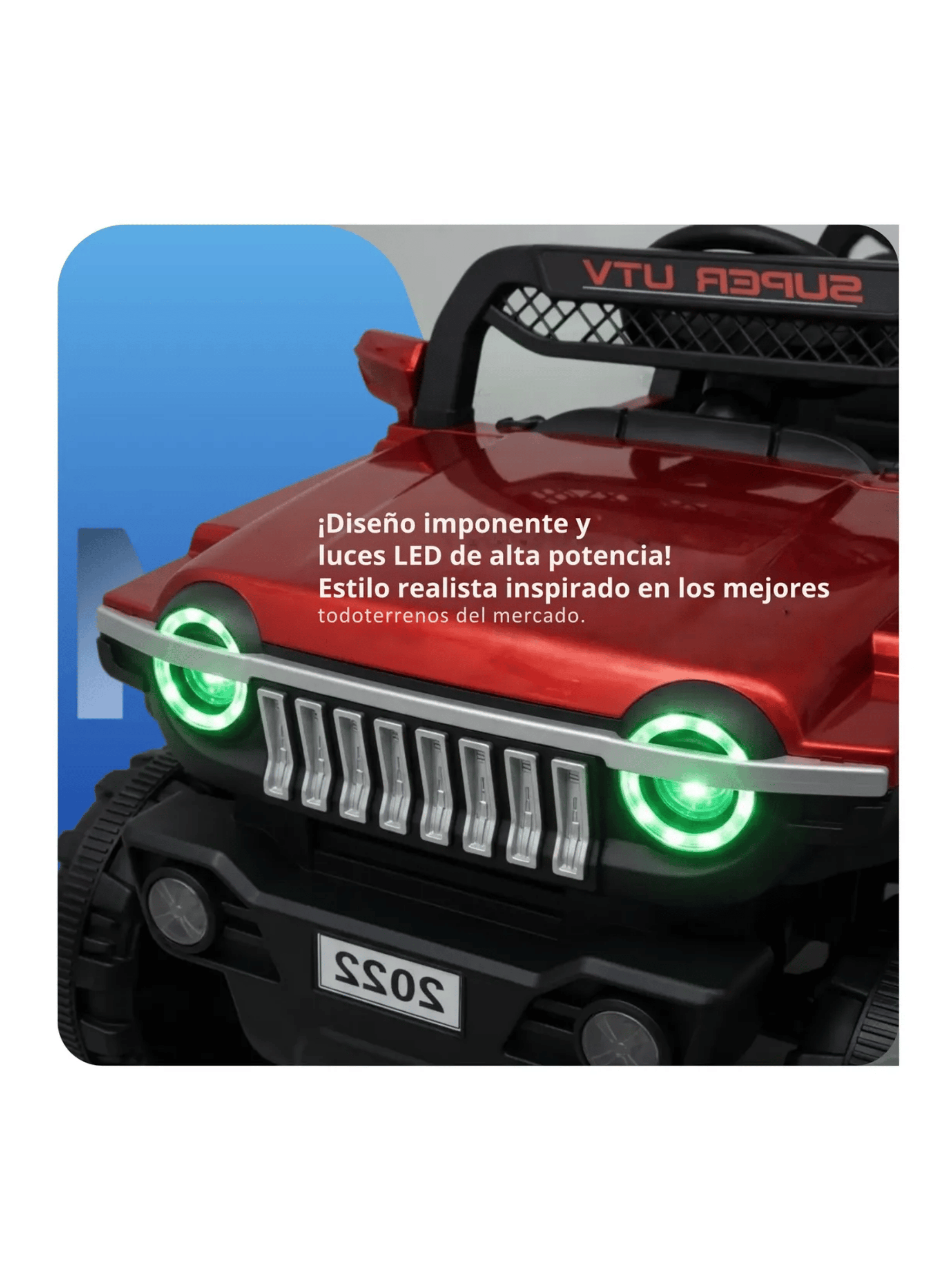 Auto Electrico Jeep Infantil A Bateria Con Luces Mp3 Usb-6