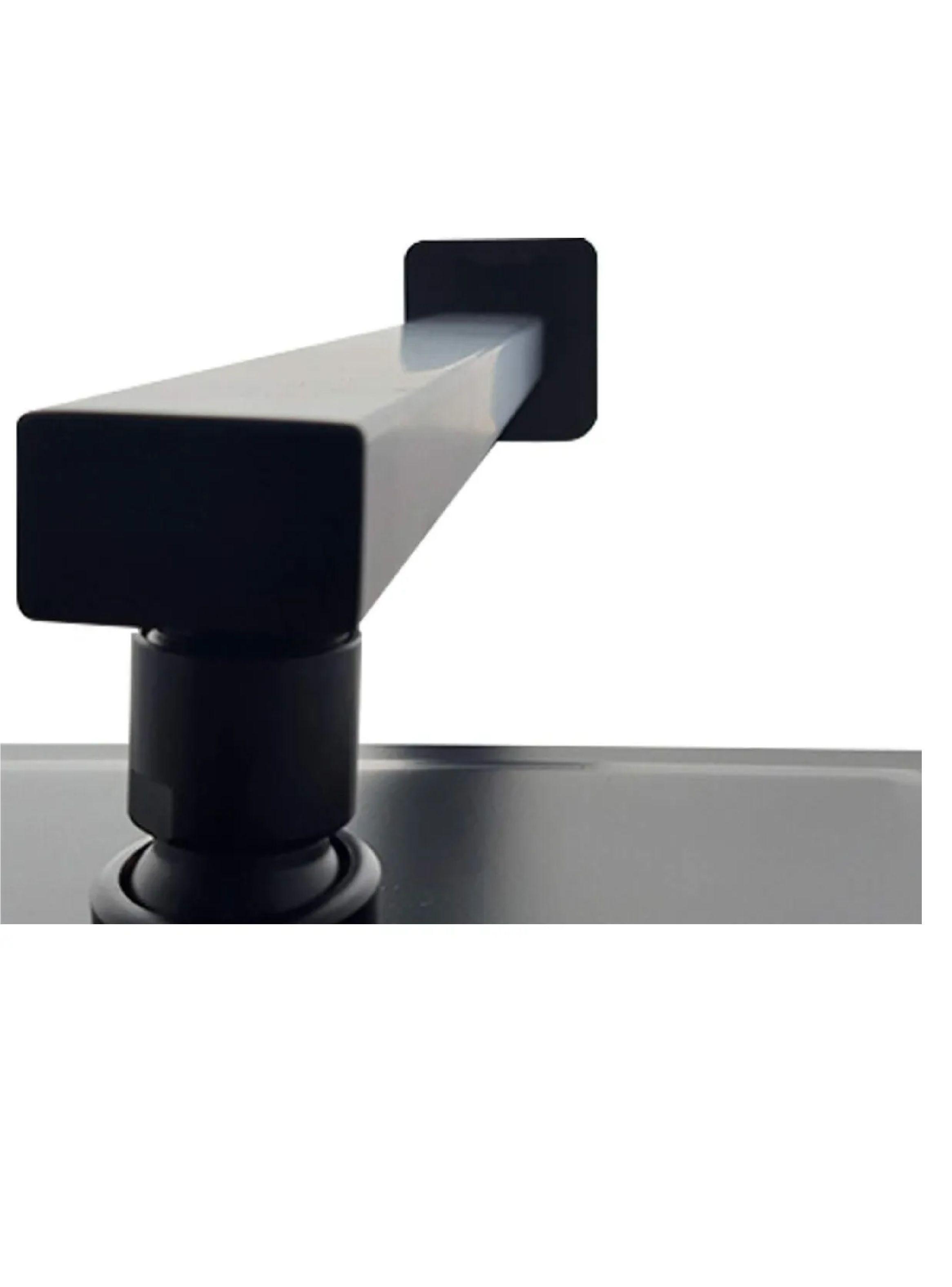 Brazo De Ducha 40 Cms Negro Mate Acero Inox Schwartz Taumm-3