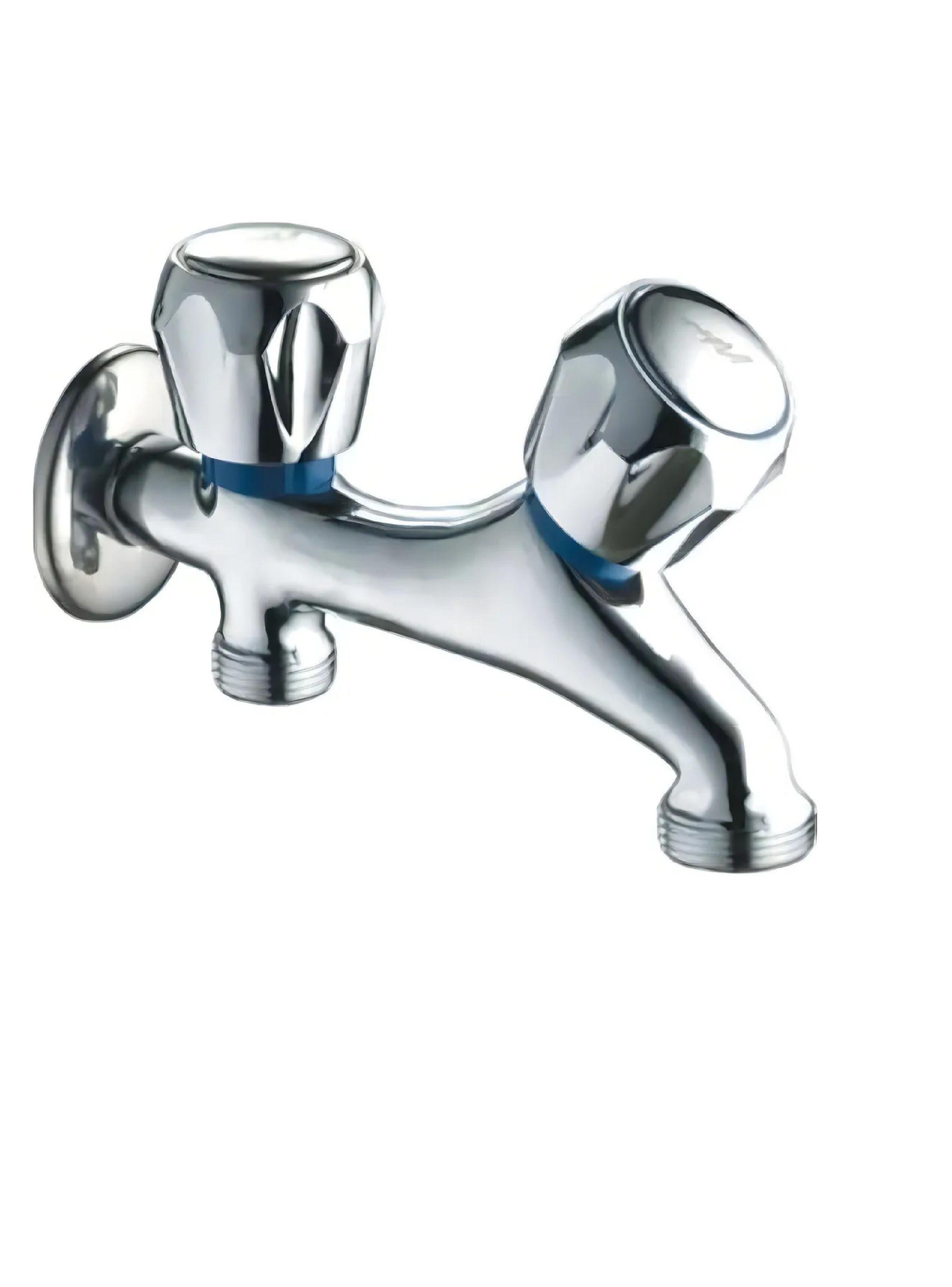 Llave Lavadora Lavadero Jardín Simultanea 2 Salida 3/4 Taumm-0