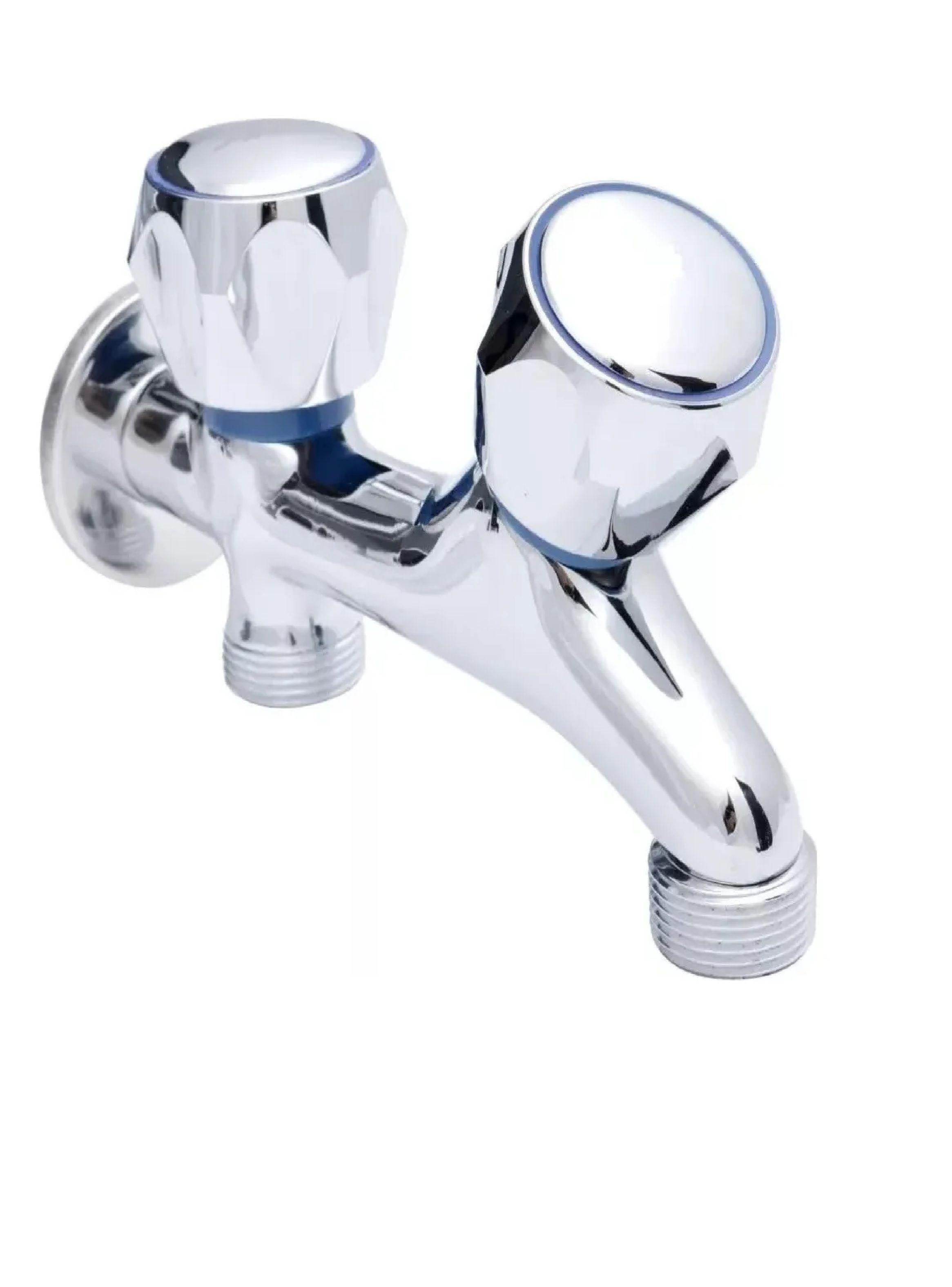Llave Lavadora Lavadero Jardín Simultanea 2 Salida 3/4 Taumm-2