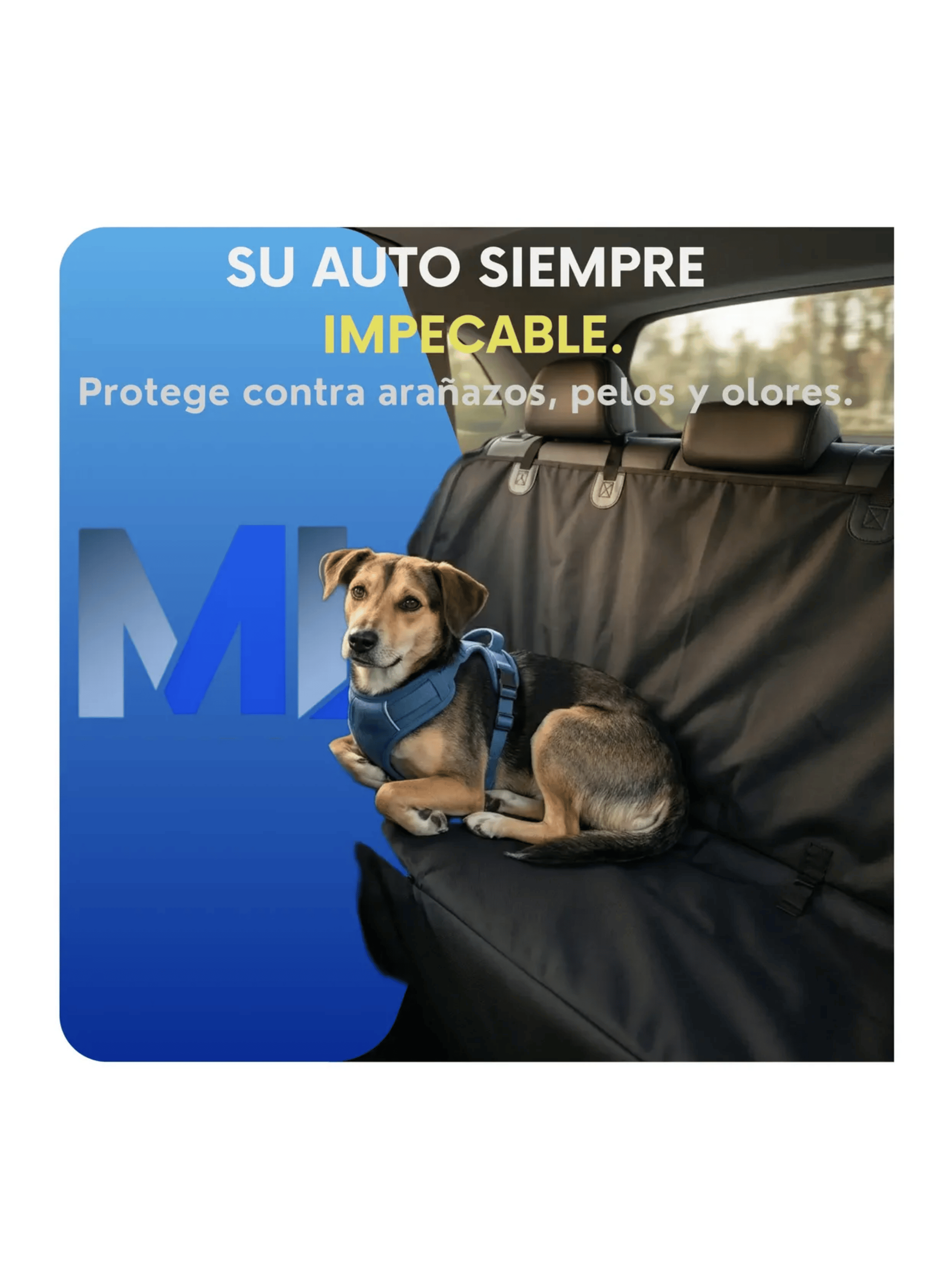 Funda Cubre Asiento Mascotas Perro Auto Grande 140x122cm-3