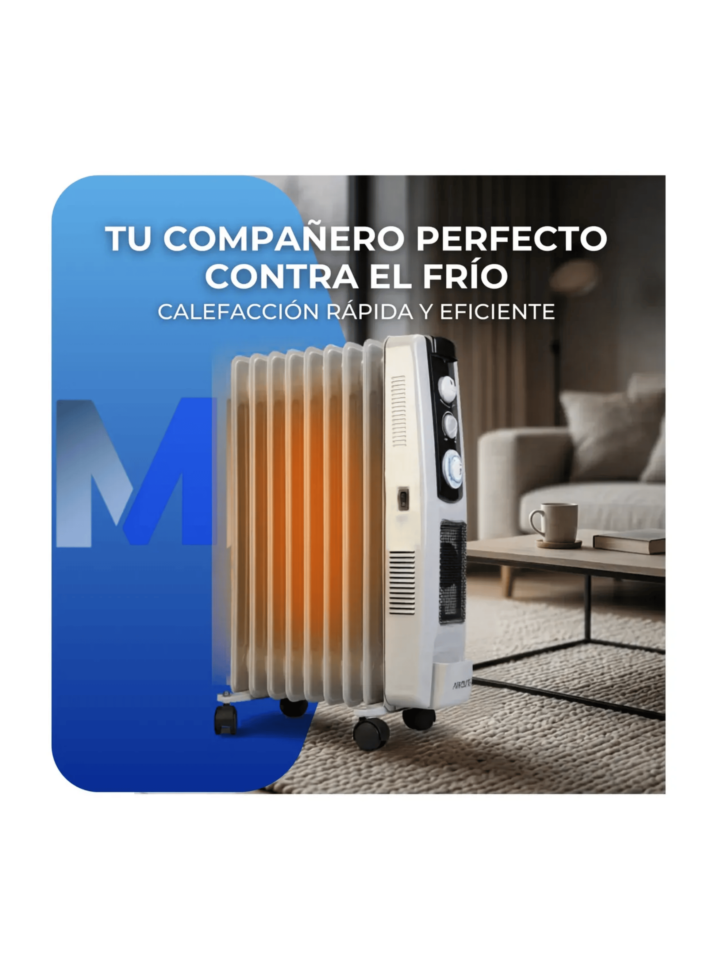 Radiador Oleoelectrico 9 Elementos Airolite 2200w Rb2209tp-1