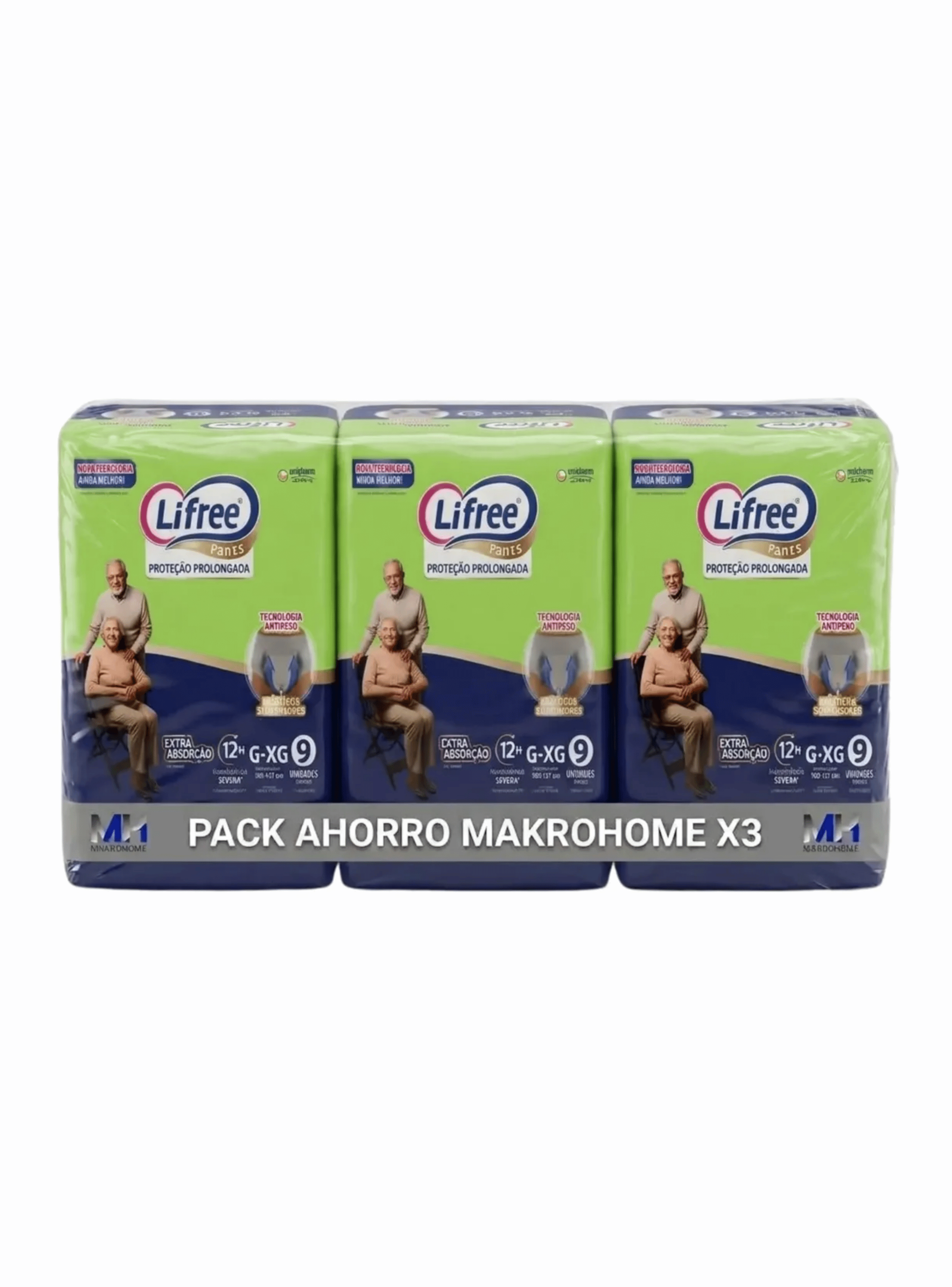 Panal Adulto Lifree Pants G xg 27 Unidades 12 Horas Pack X3-0