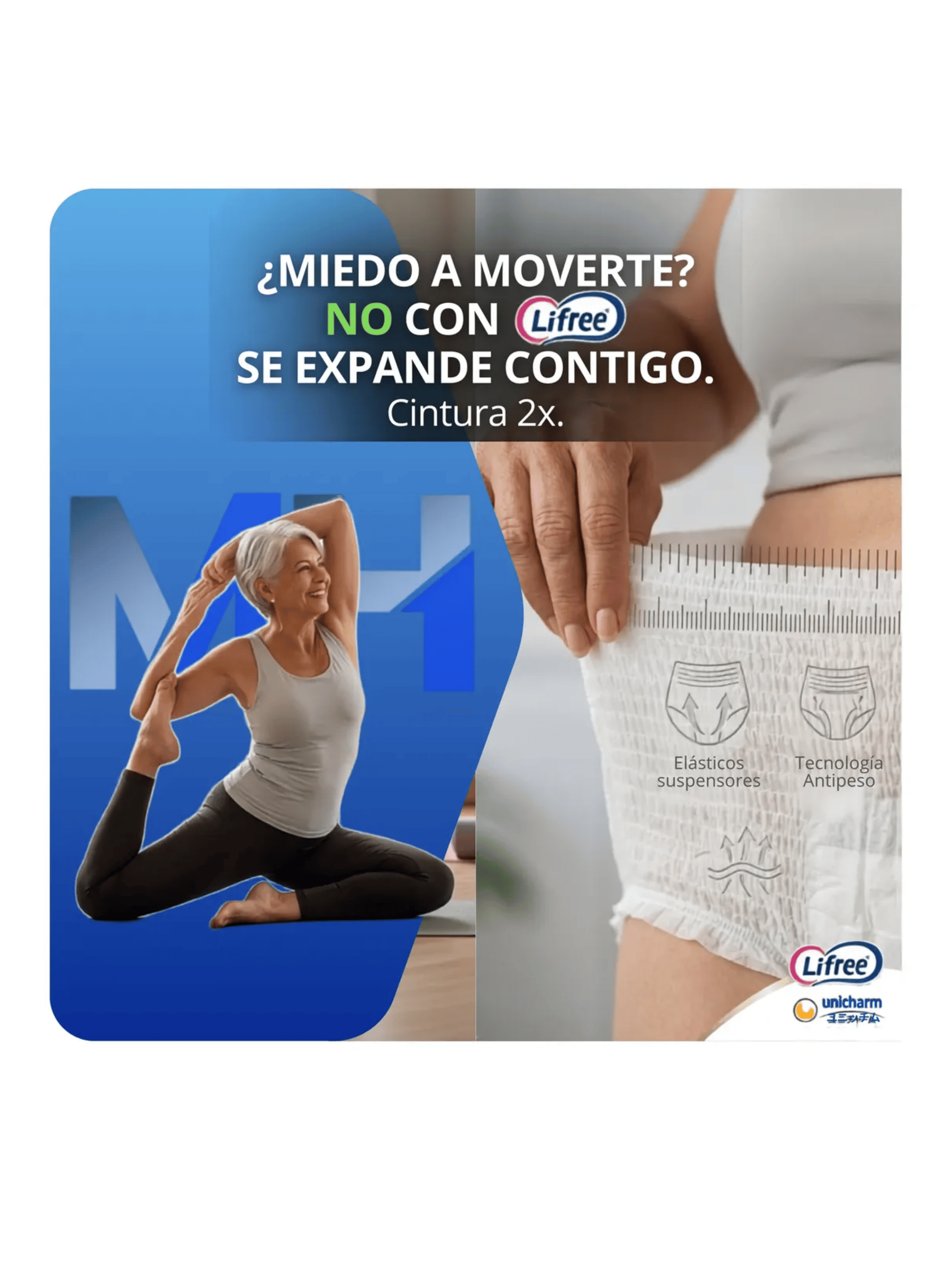 Panal Adulto Lifree Pants G xg 27 Unidades 12 Horas Pack X3-4