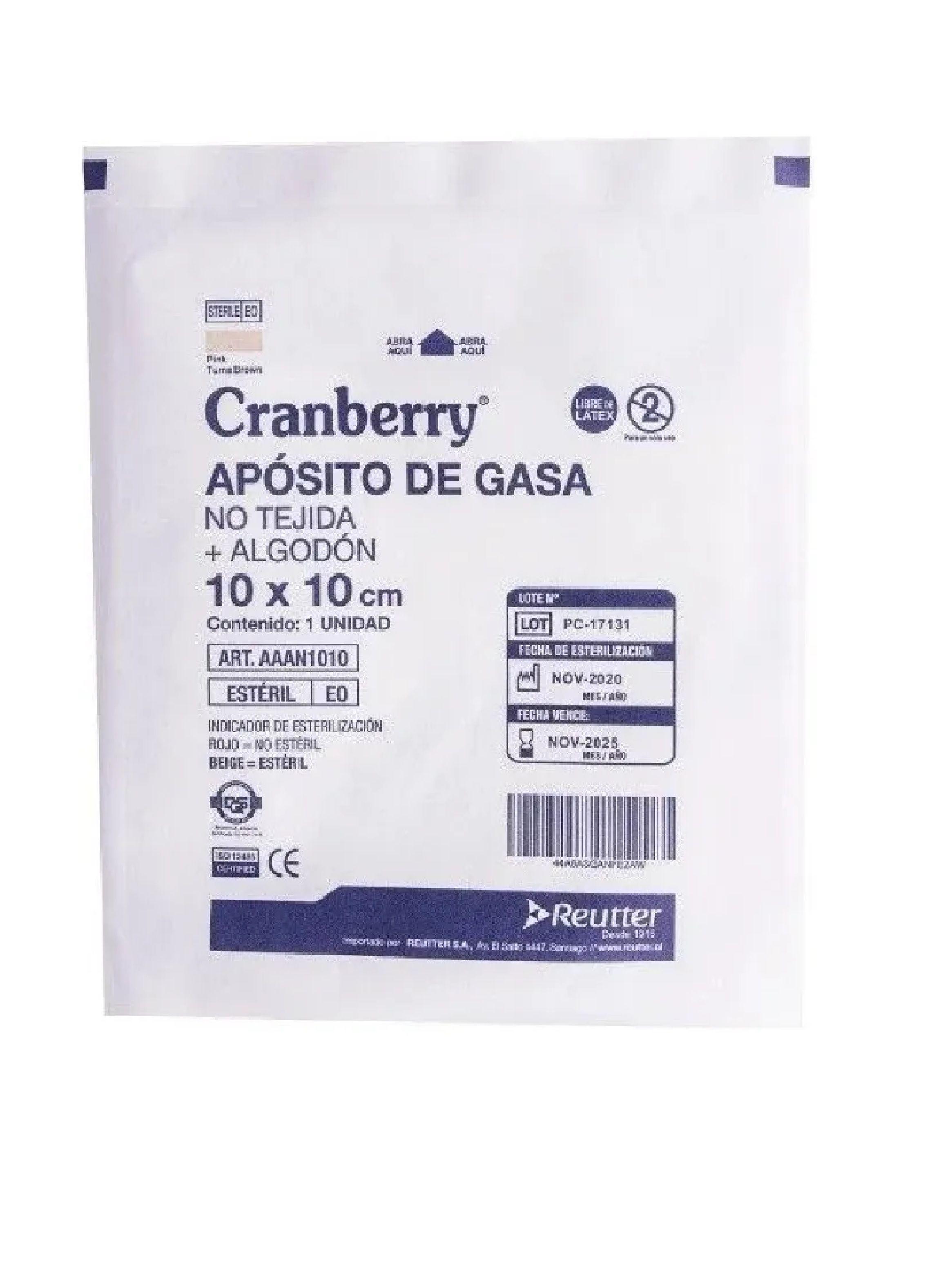 Aposito De Gasa + Algodon No Tejida 10 X 10 Cm Bolsa X 10 Un-2