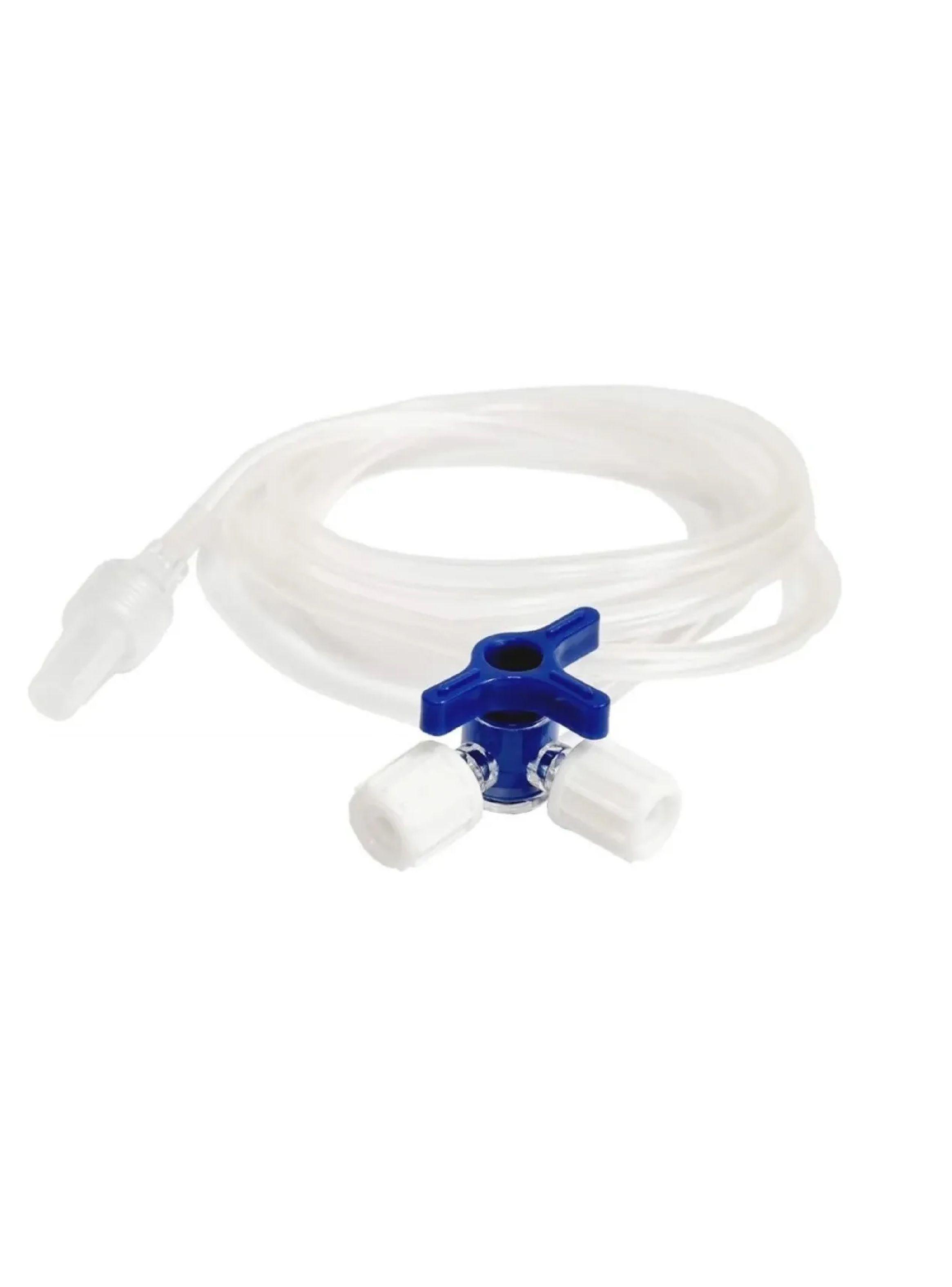 Alargador Venoso Con Llave 3 Pasos 100cm 50uni Cranberry-2