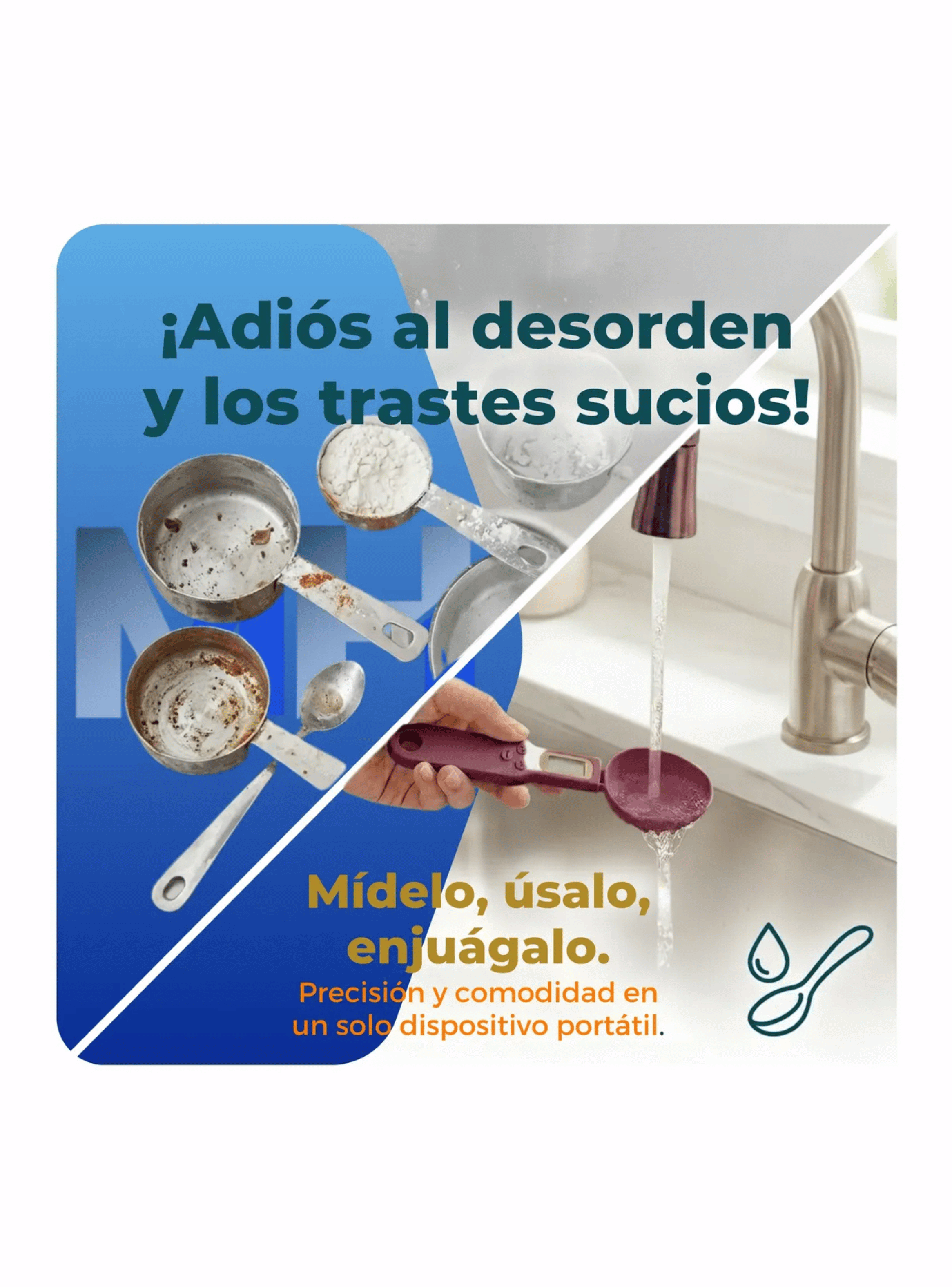 Cuchara Medidora Digital Bascula Balanza Precision 500g Bordo-4
