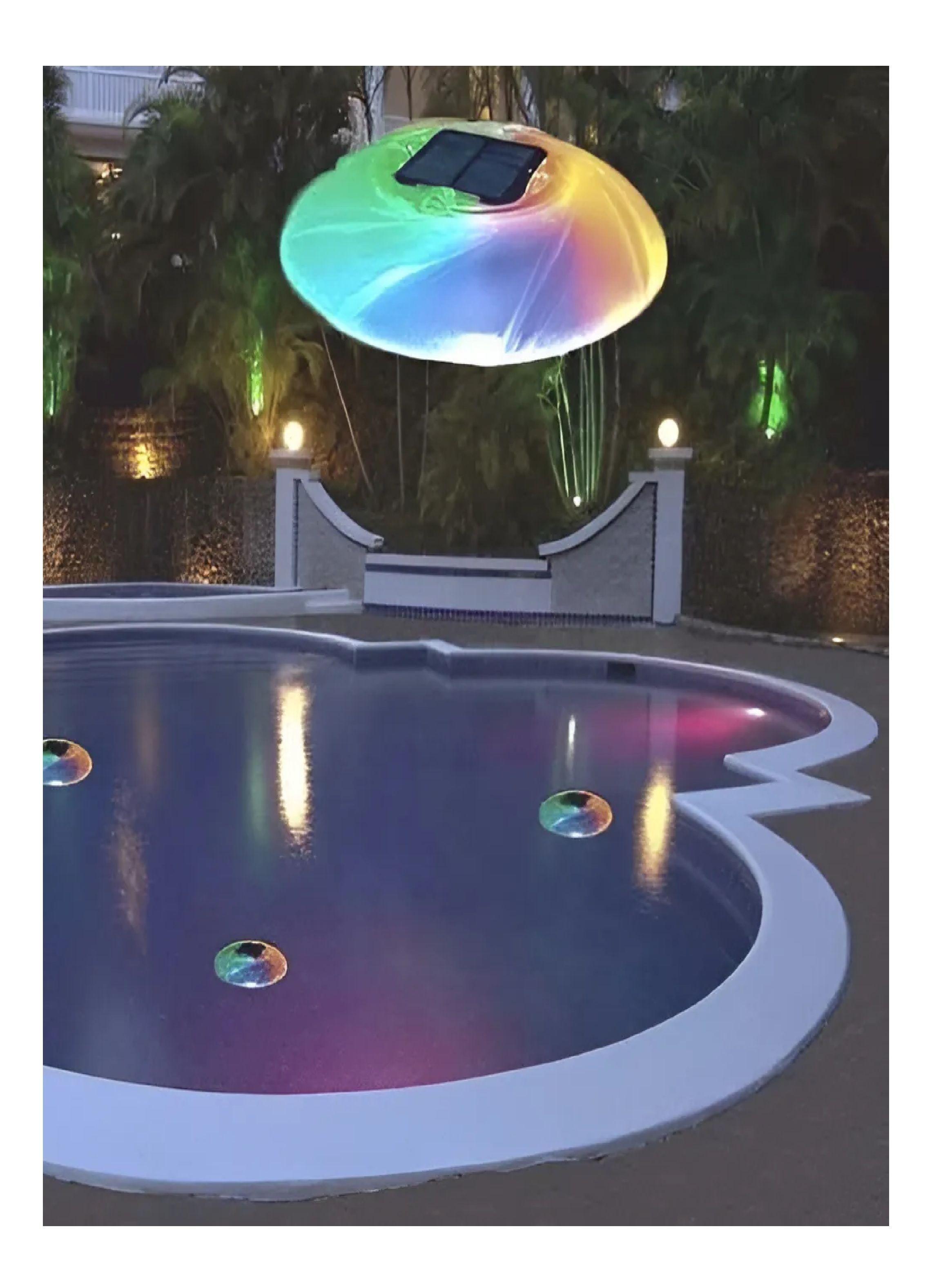 Lampara Led Flotante Multicolor Solar Bestway 7 Colores-3