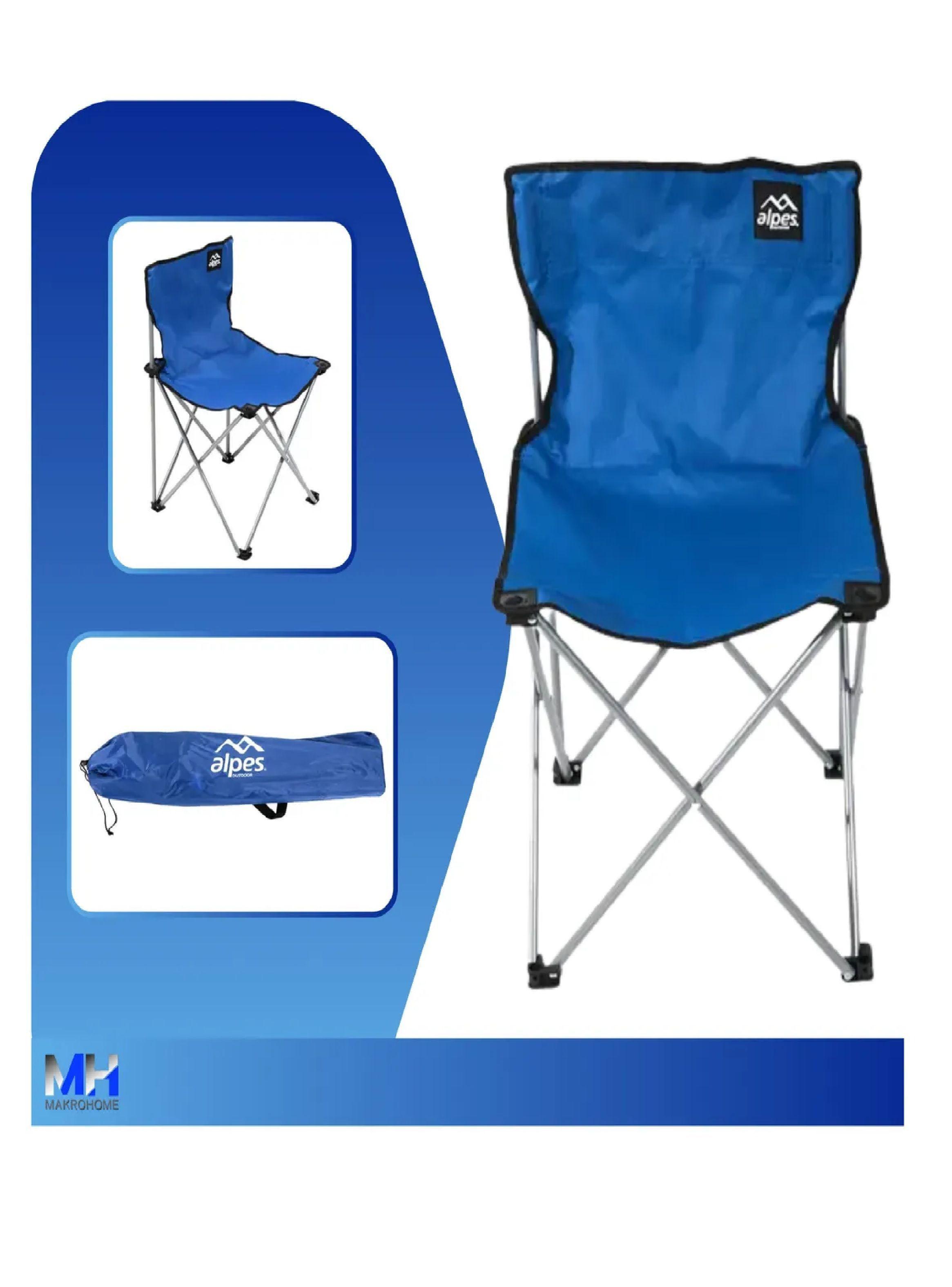 Silla De Camping Basica Alpes 45x45x70cm X2 Maxima Comodidad-2