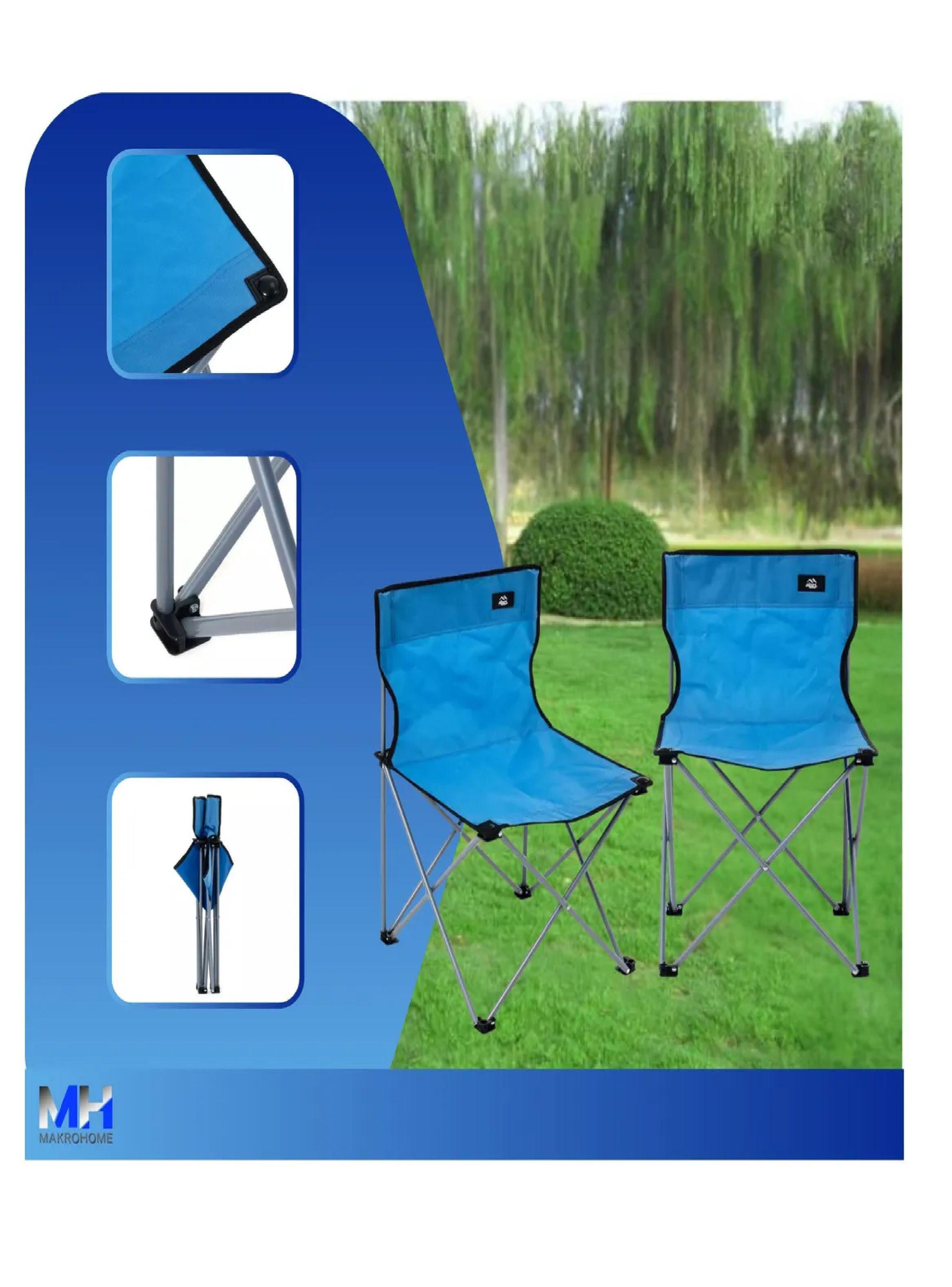 Silla De Camping Basica Alpes 45x45x70cm X2 Maxima Comodidad-4