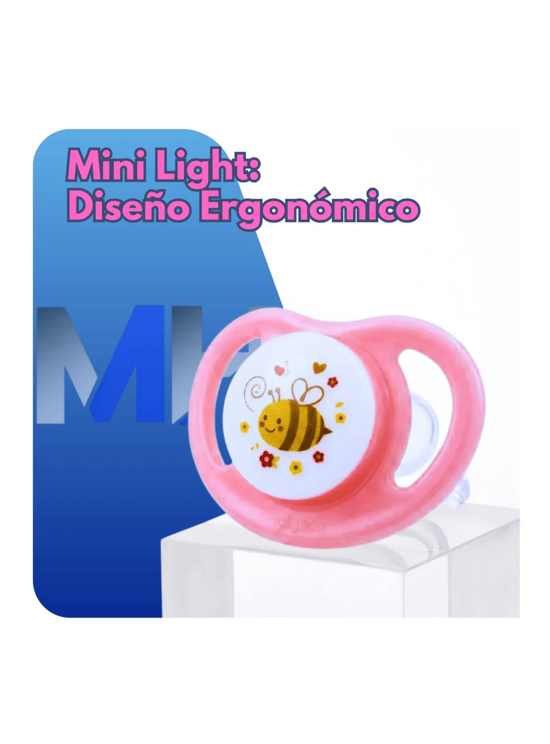 Chupete Mini Light 2 Pcs Odontologico Pigeon Libre Bpa Roswa verde 6 12 Meses-2