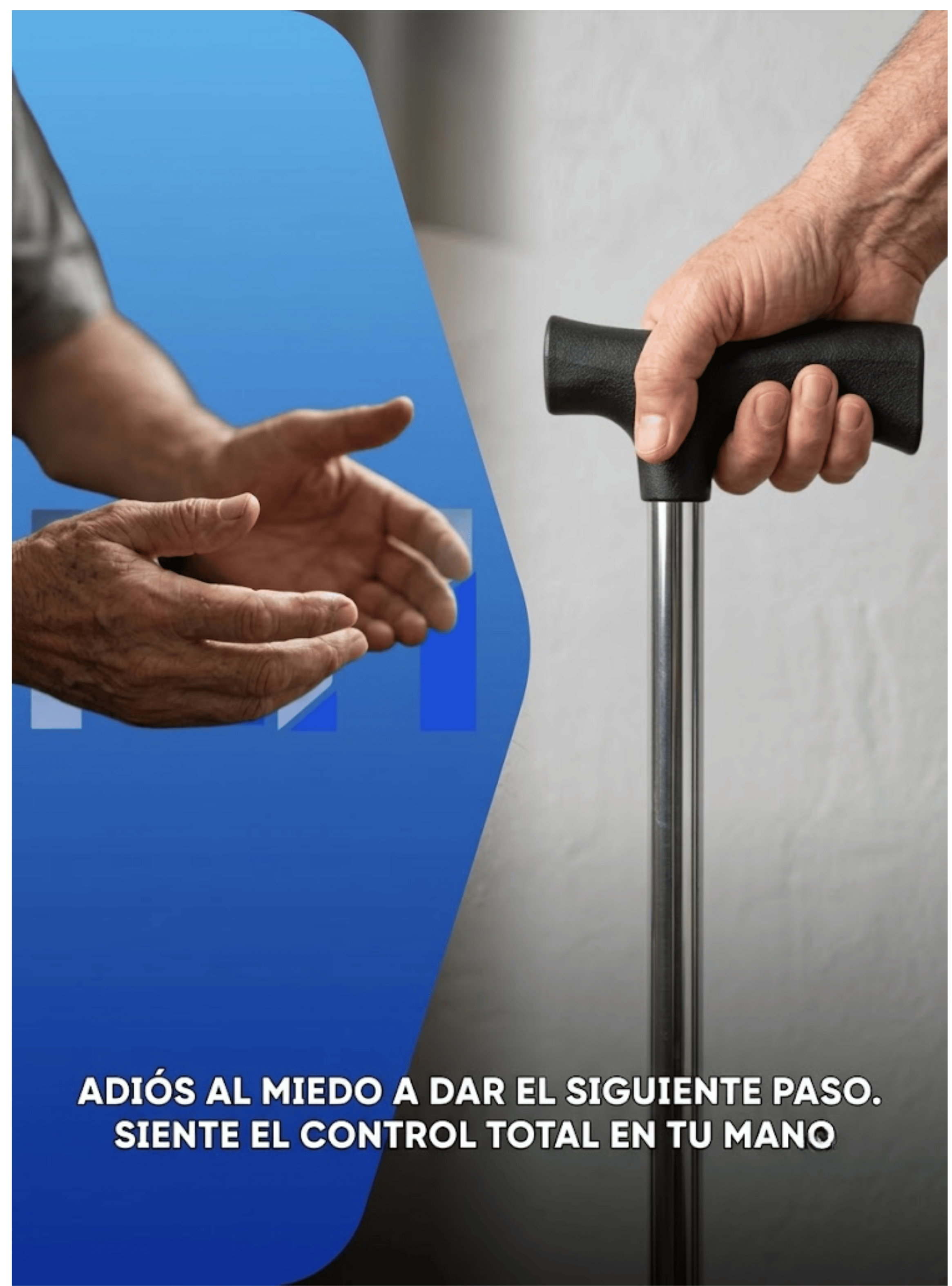 Baston Ortopedico Cuadruple 4 Apoyos Adulto Mayor Regulable-2