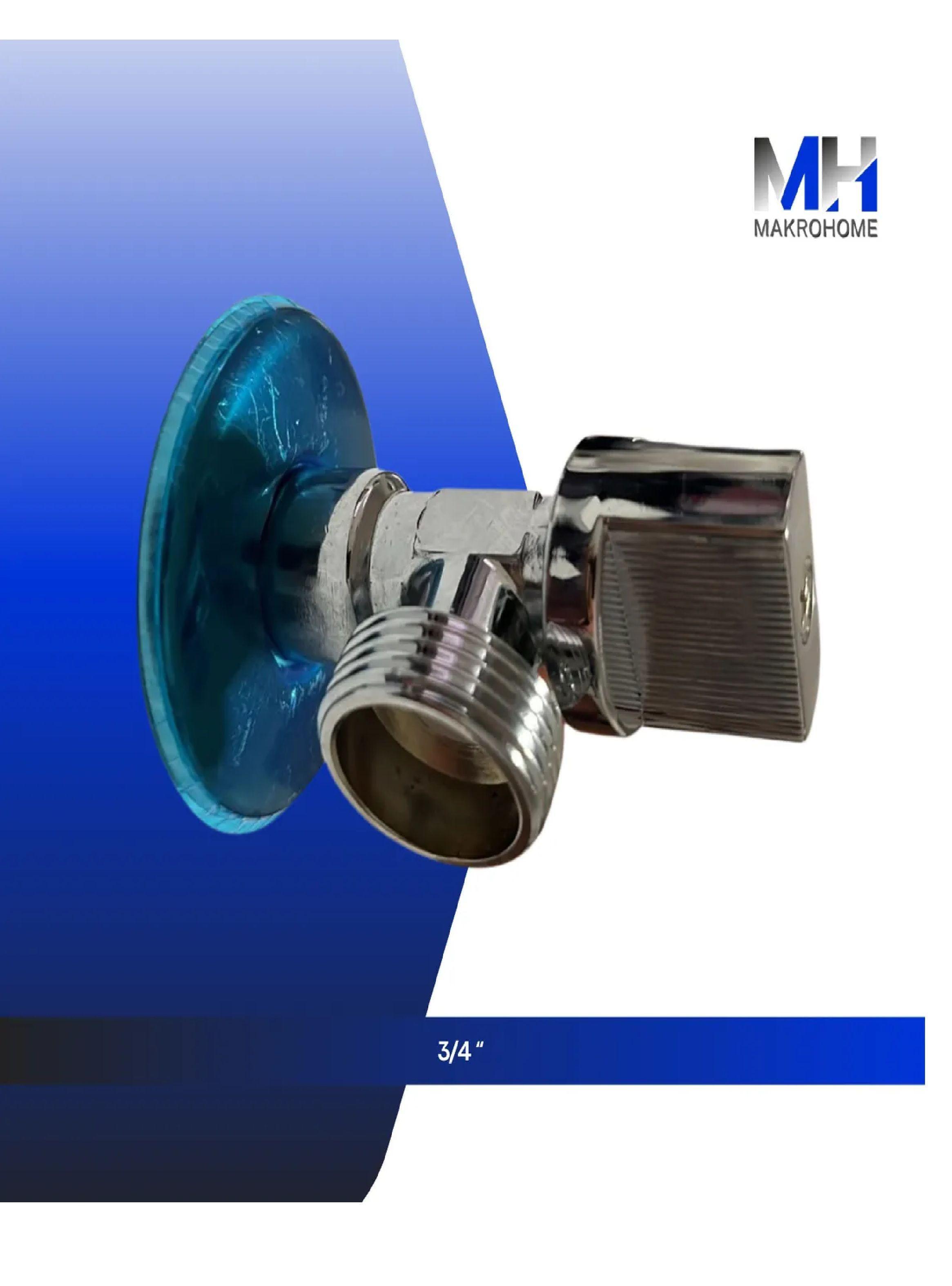 Llave Angular Acero Cromado 1/2 X 3/4 Con Flange-3