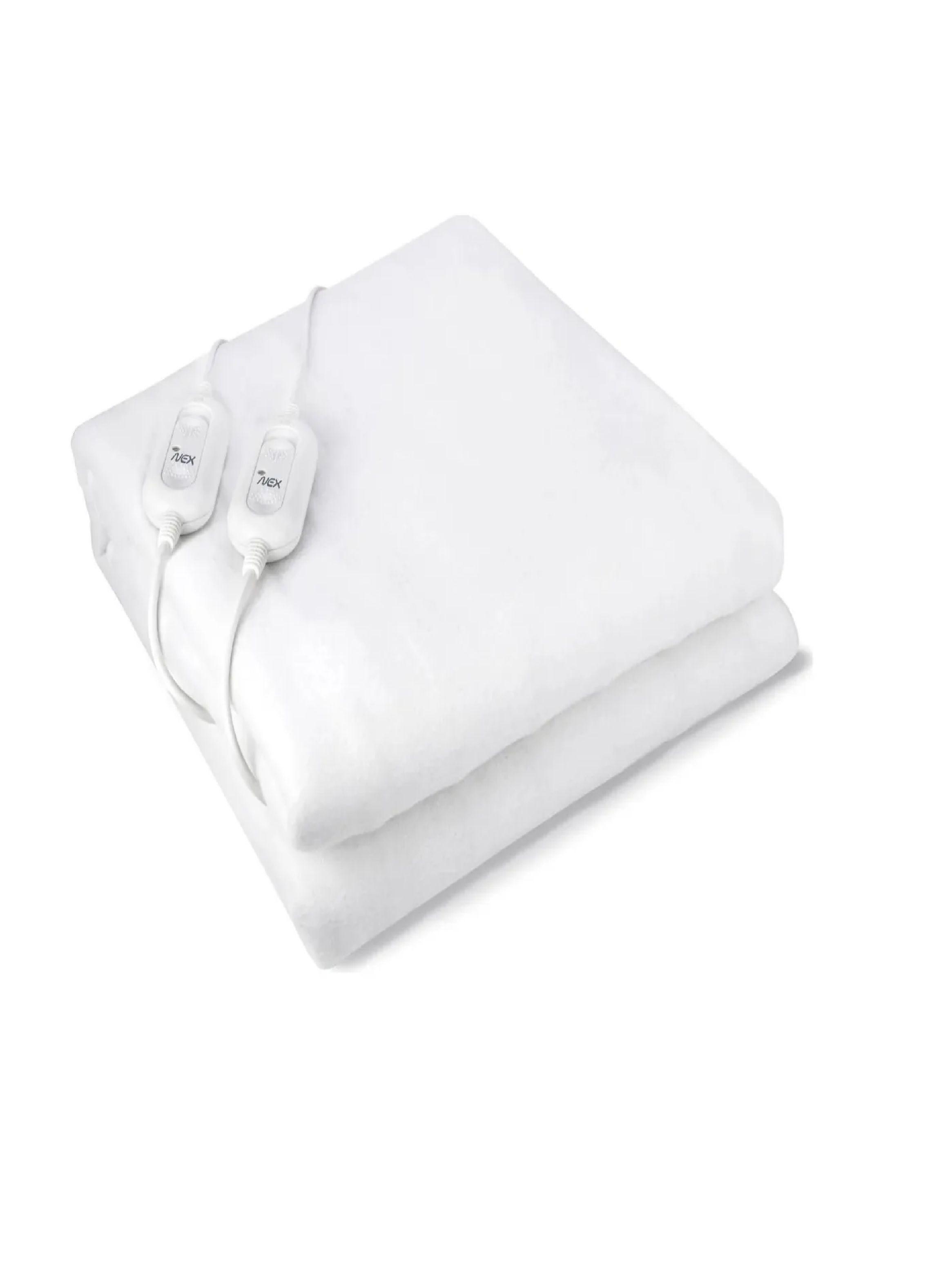 Calientacama 2 Plazas 60w Blanco +estufa Halogena 1100w Nex-1