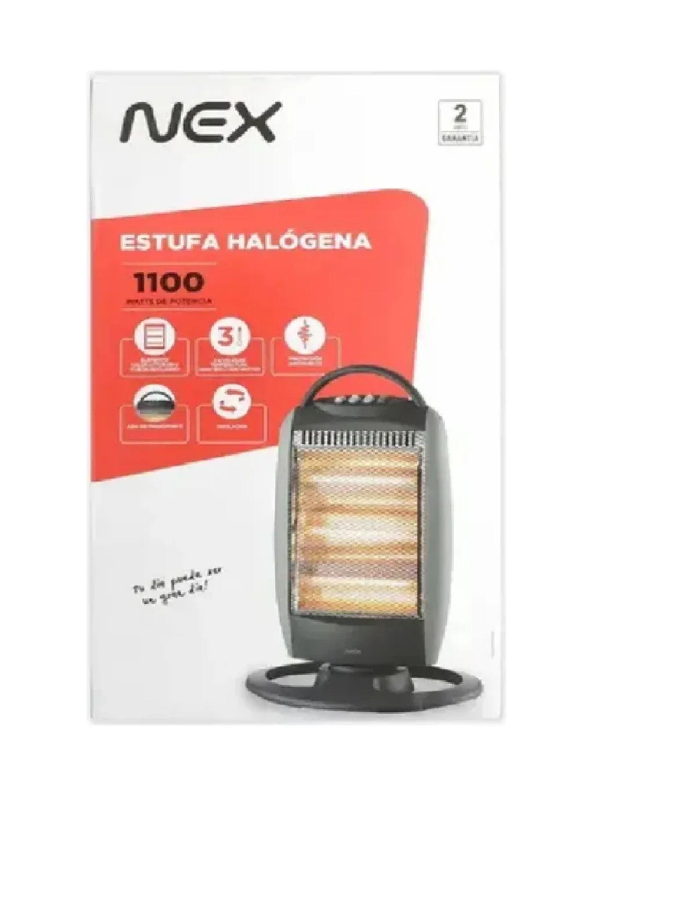 Calientacama 2 Plazas 60w Blanco +estufa Halogena 1100w Nex-3