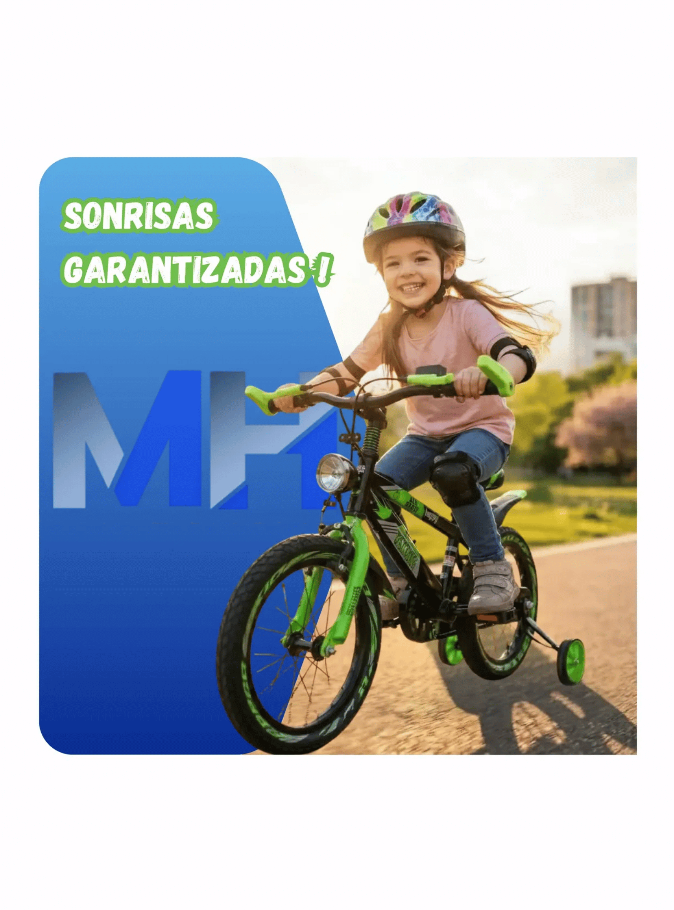 Bicicleta Infantil Con Rueditas Luz Led Guardabarros 12 O 16-6