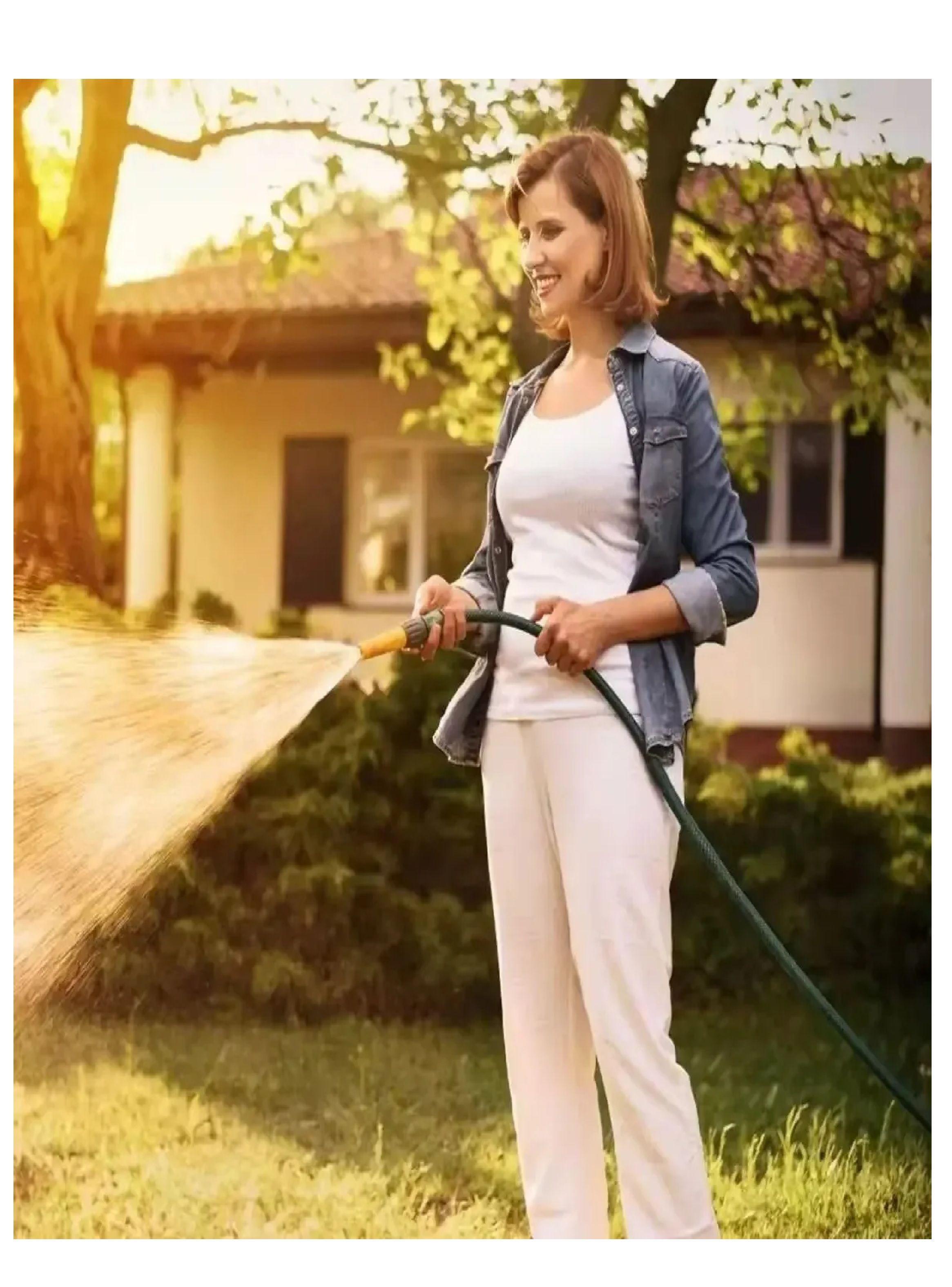 Rociador De Jardin De Manguera Con Acoples 4 Piezas Aquakit-2