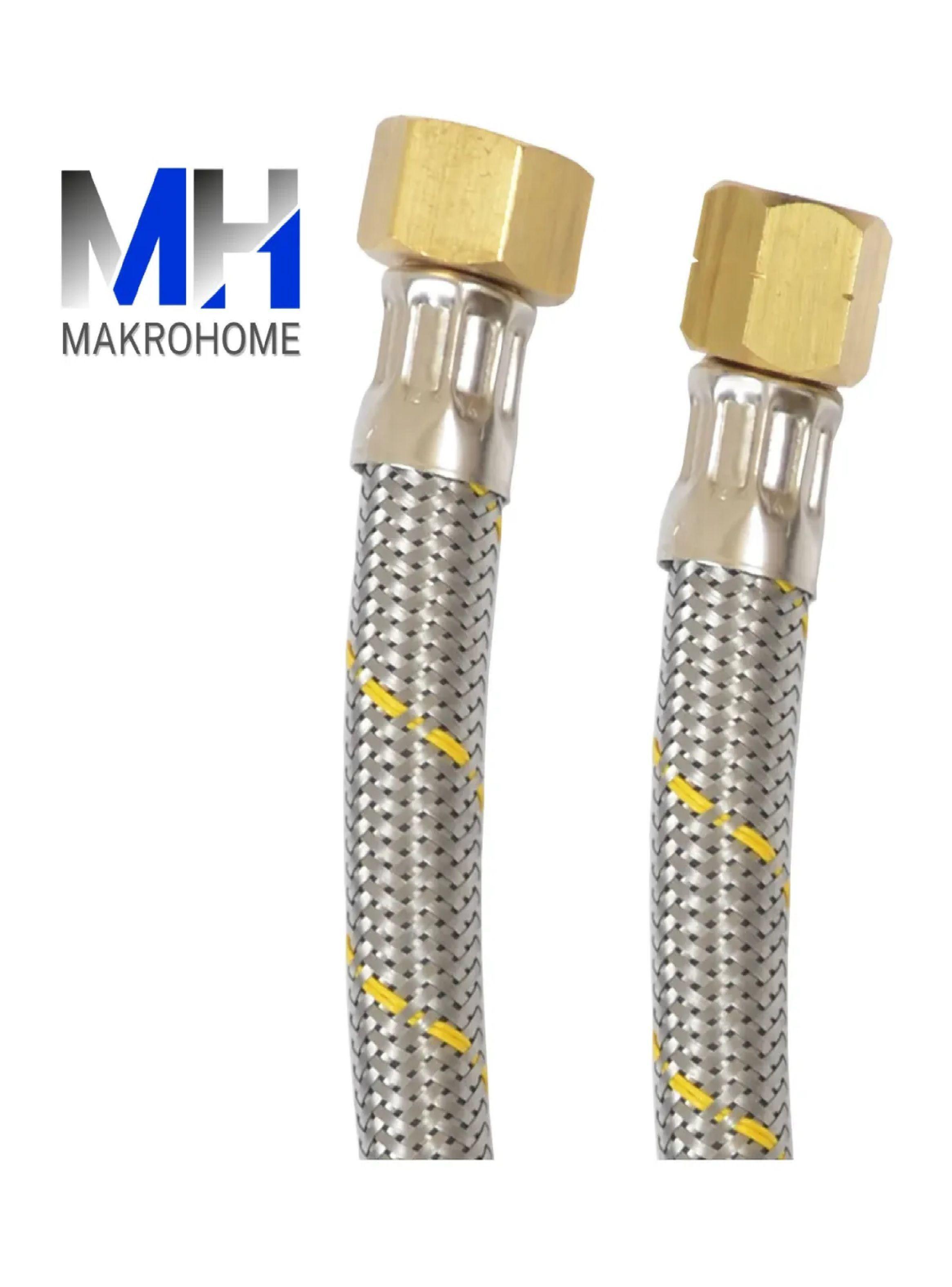 Flexible Para Gas Sercogas 1/2x3/8 Certificado Acero 1 Metro-2