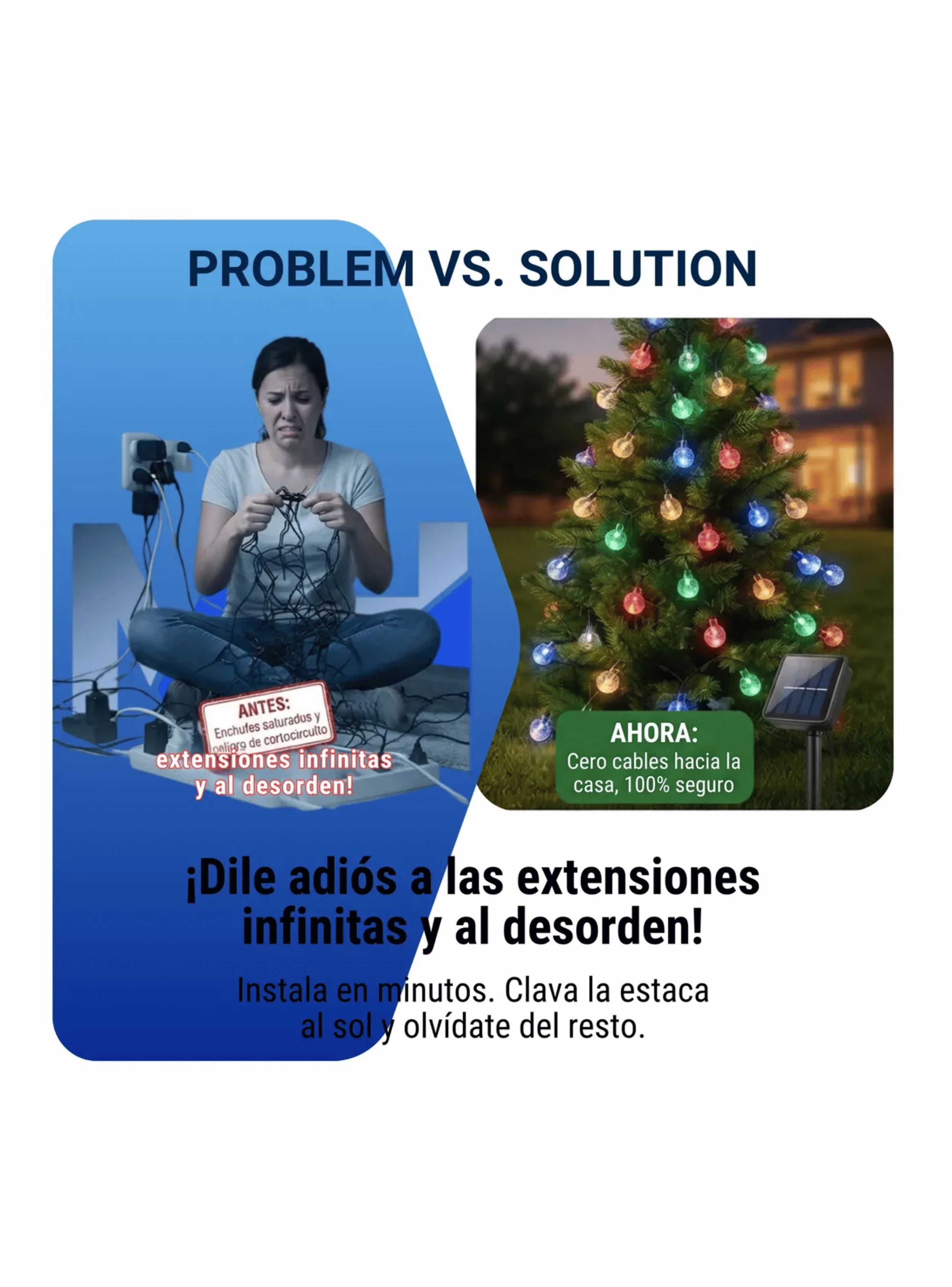 Luces De Navidad Led Globos De Colores Lineal 5m 20 Led-3