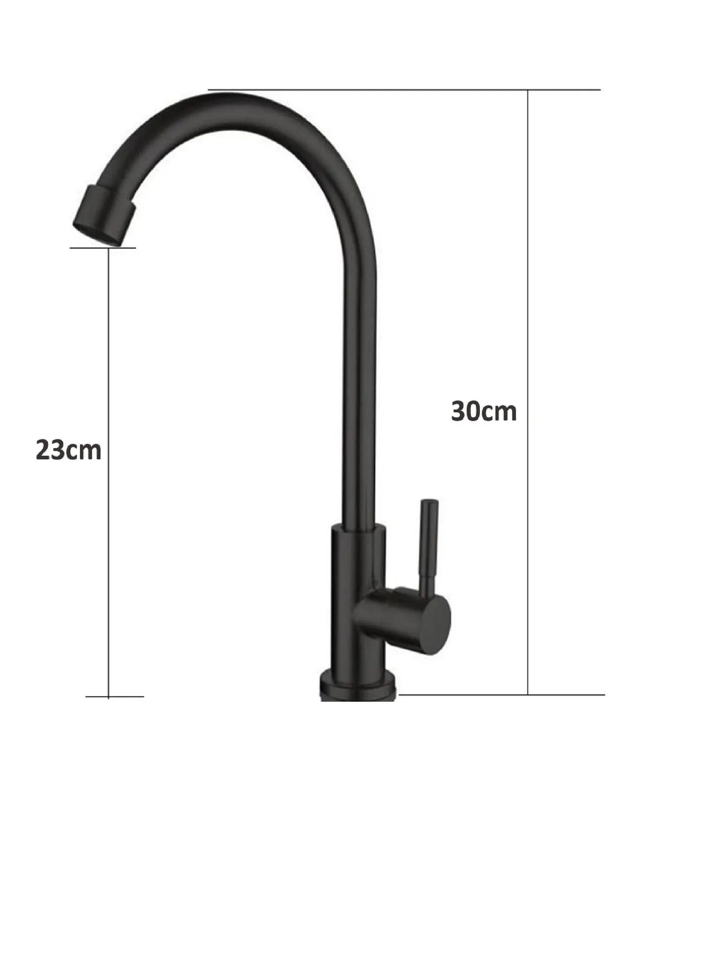 Llave Lavacopas Negro Mate Agua Fria O Caliente Notte Taumm-5