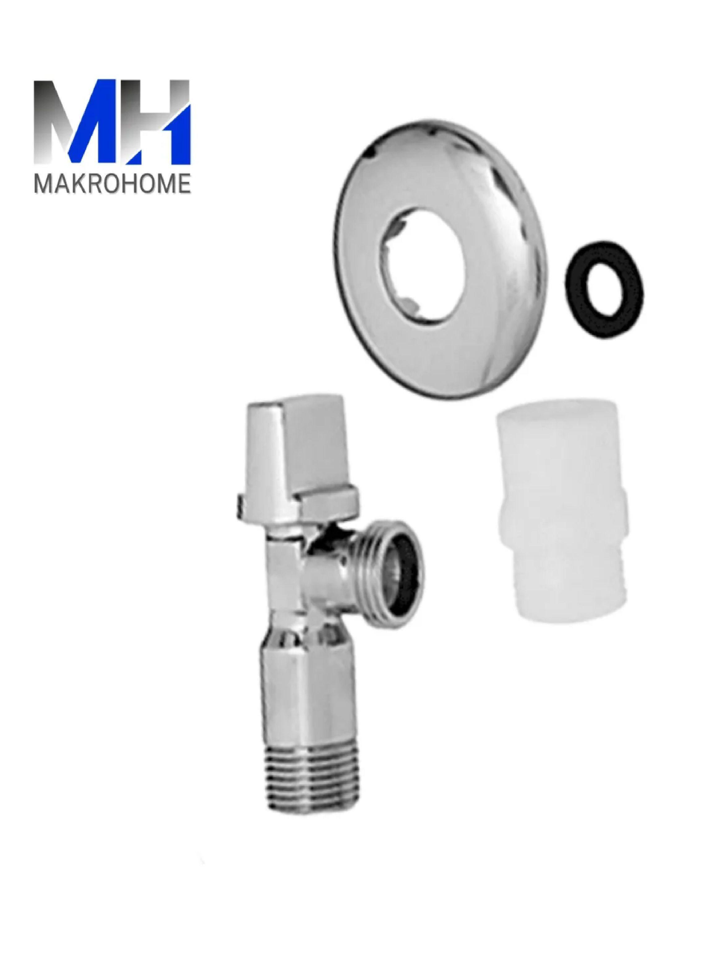 Kit Llave Paso Angular + Flexible De 30 Cms + Adaptador 7/8-2