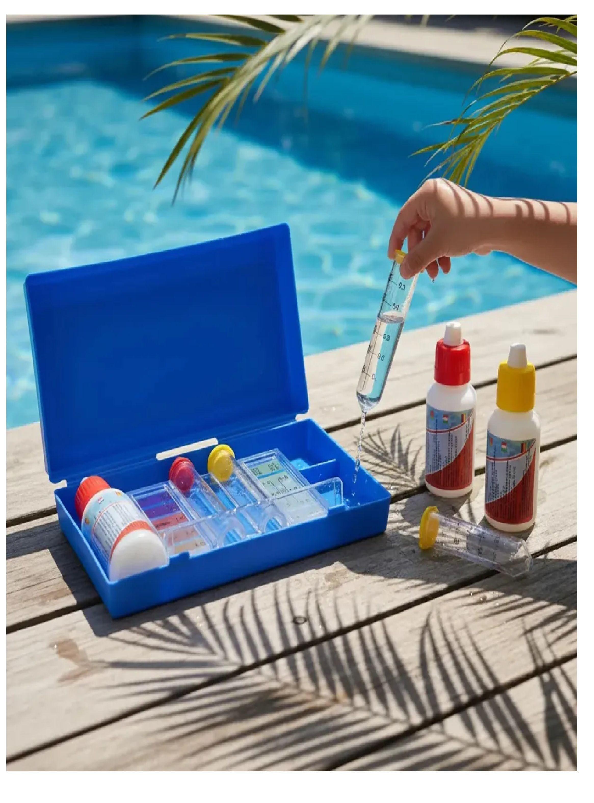 Test De Agua Laboratorio Para Piscinas Ph Y Cloro Deep Blue-7