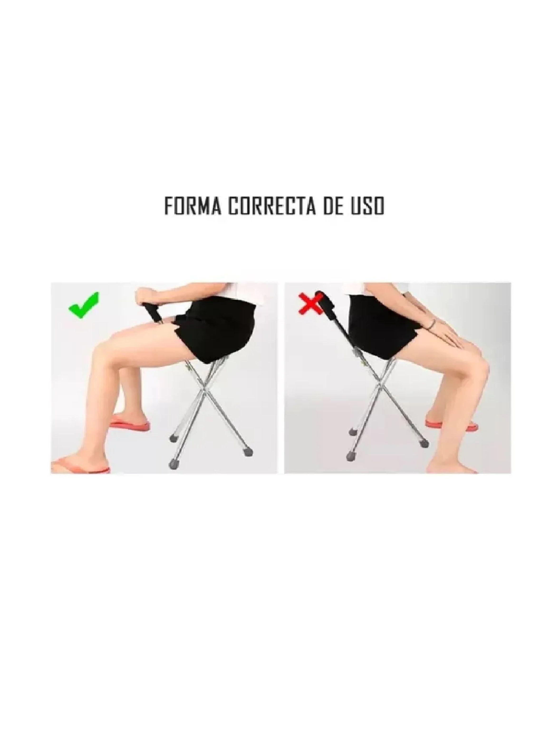 Bastón Con Asiento Plegable Ortopedico Ajustable-4