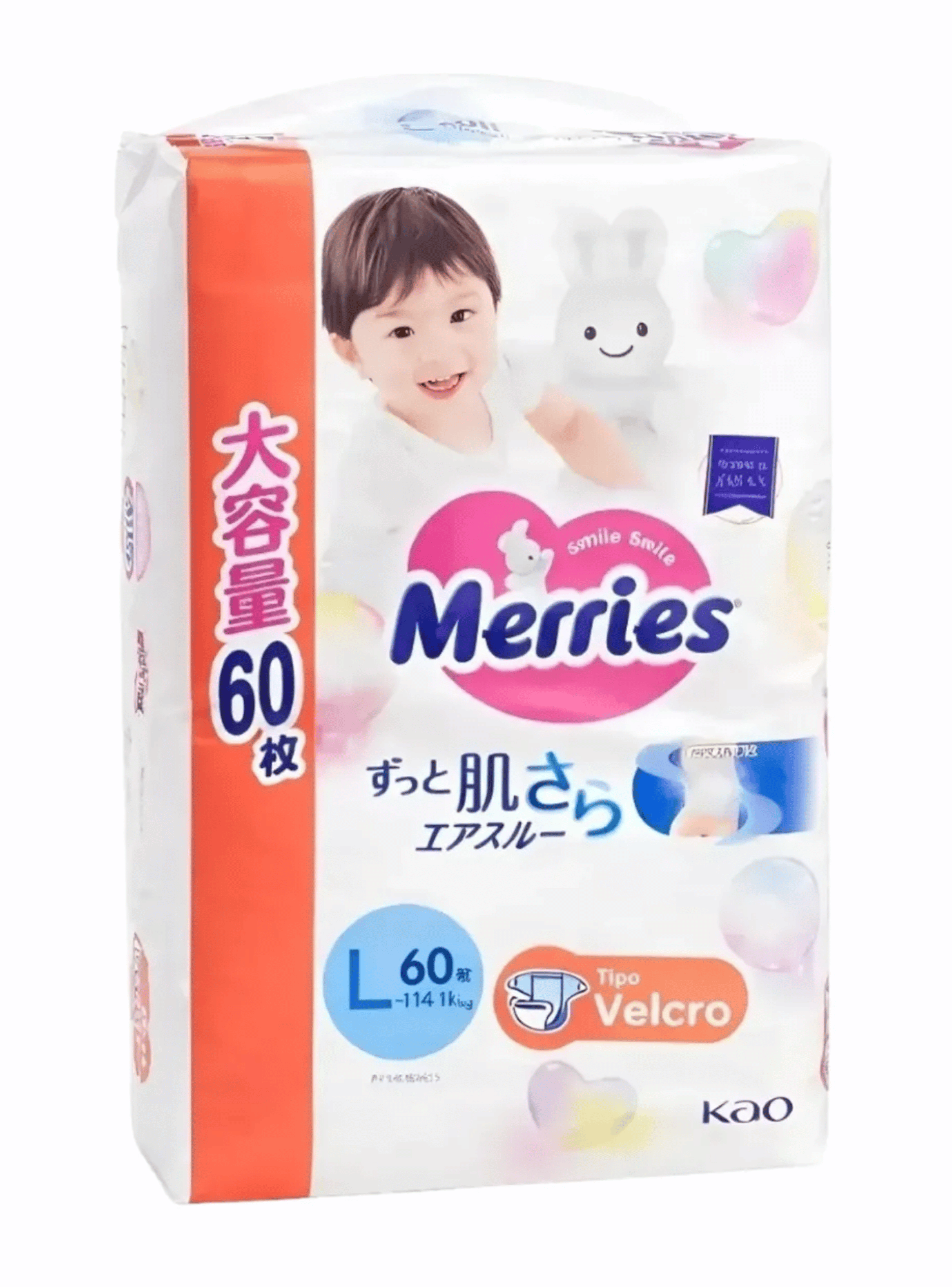 Pack 4 Pa ales Merries Talla L 240 Unidades Premium Japon s-1