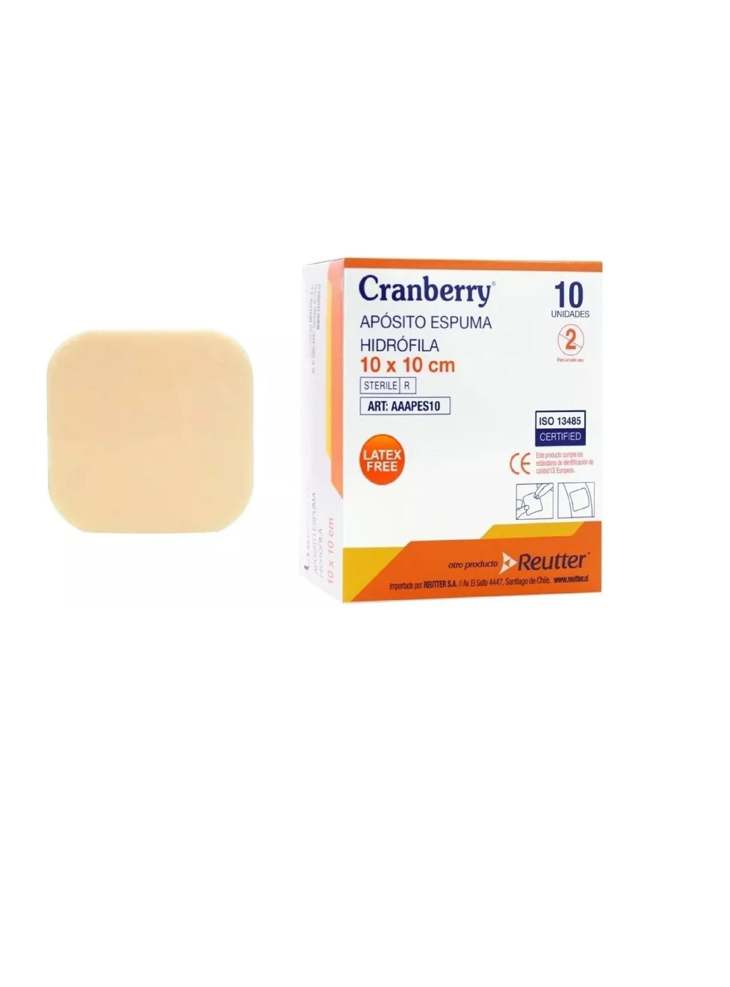 Apósito Espuma Hidrófila 10 X 10 Cranberry C/10 Unidades-0