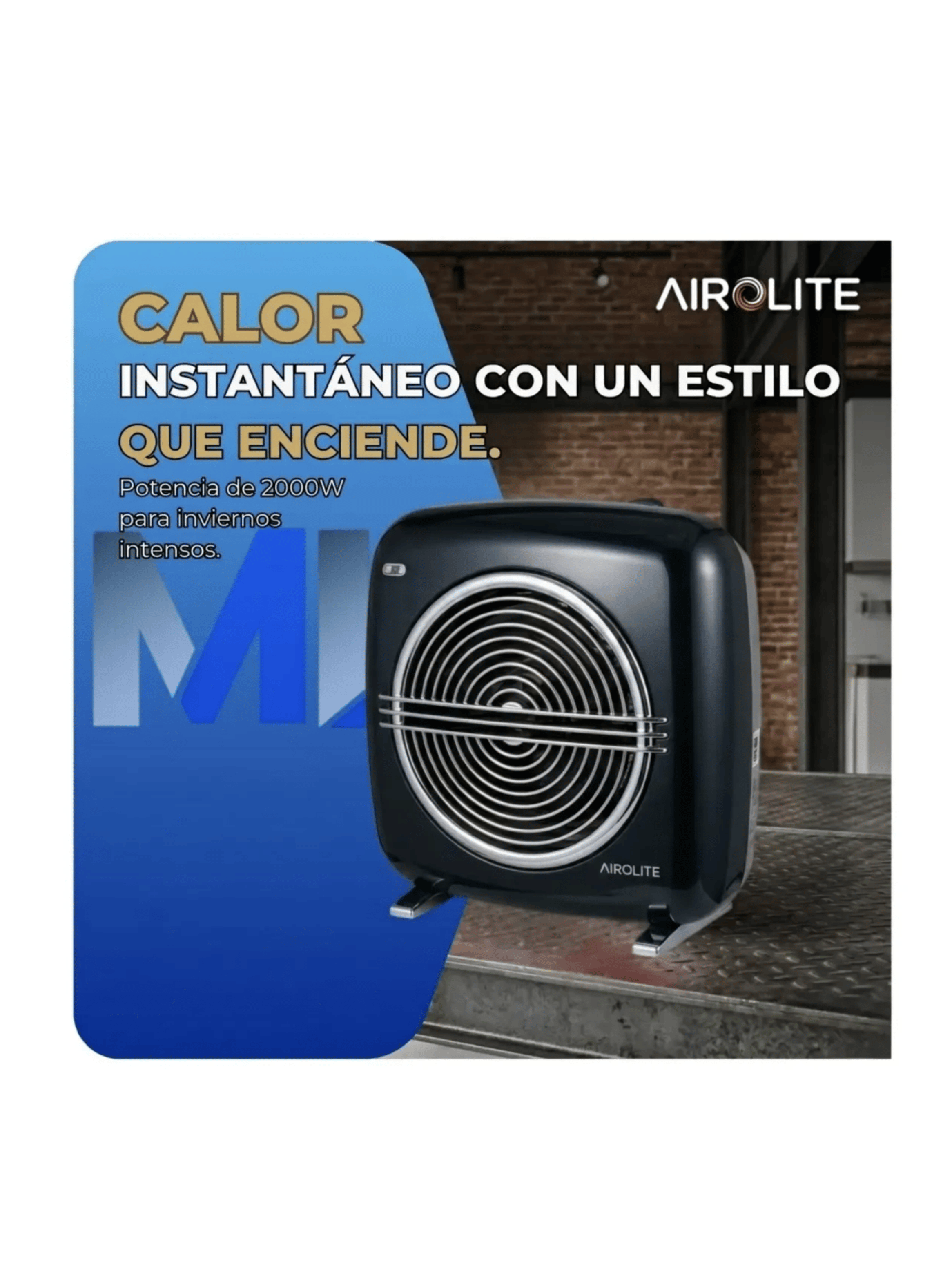 Pack X2 Termoventilador Vintage Ht2000b Estilo Cl sico Negro-3