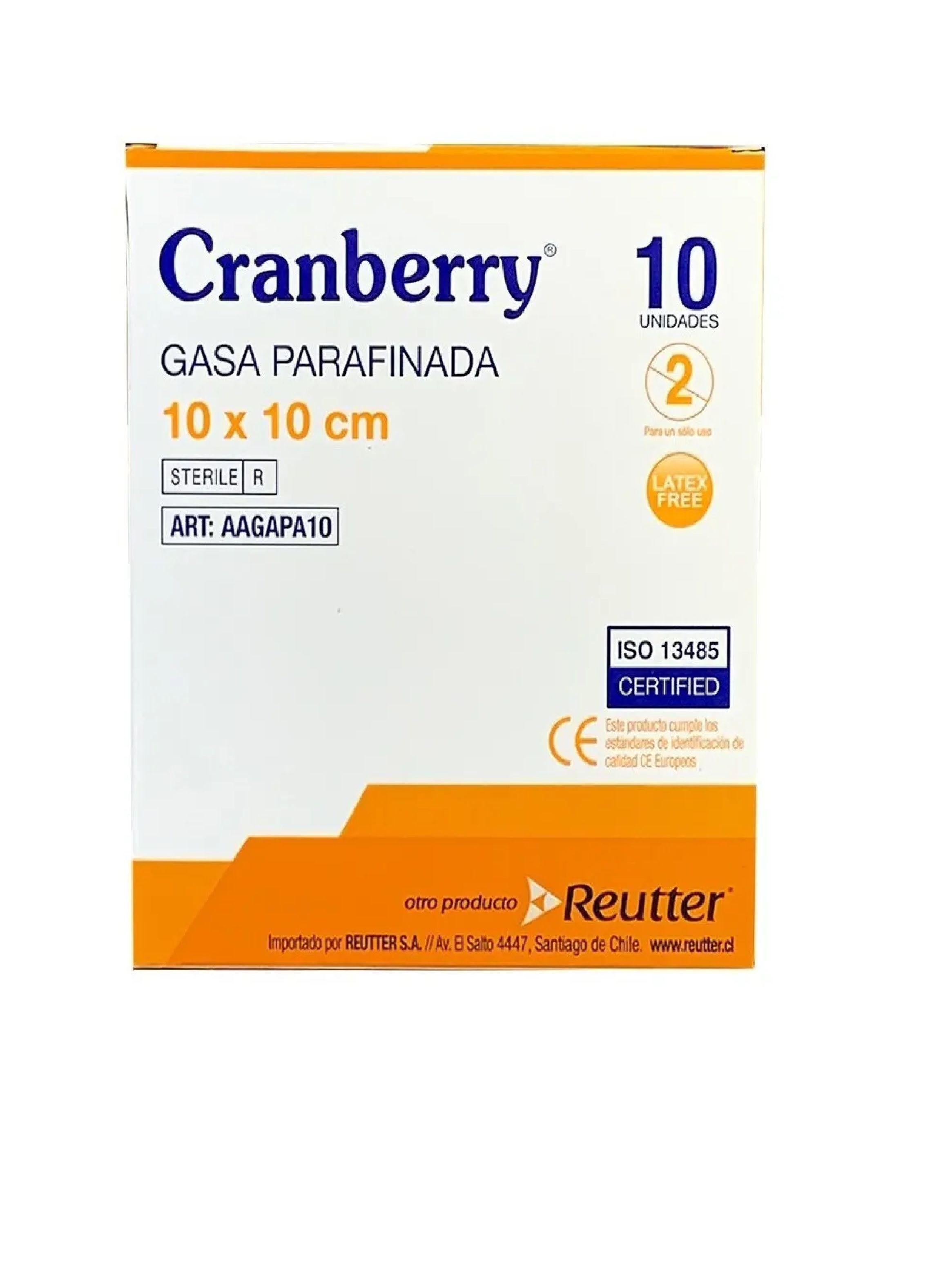 Gasa Parafinada 10x10 Cm Caja De 10 Unidades Cranberry-3