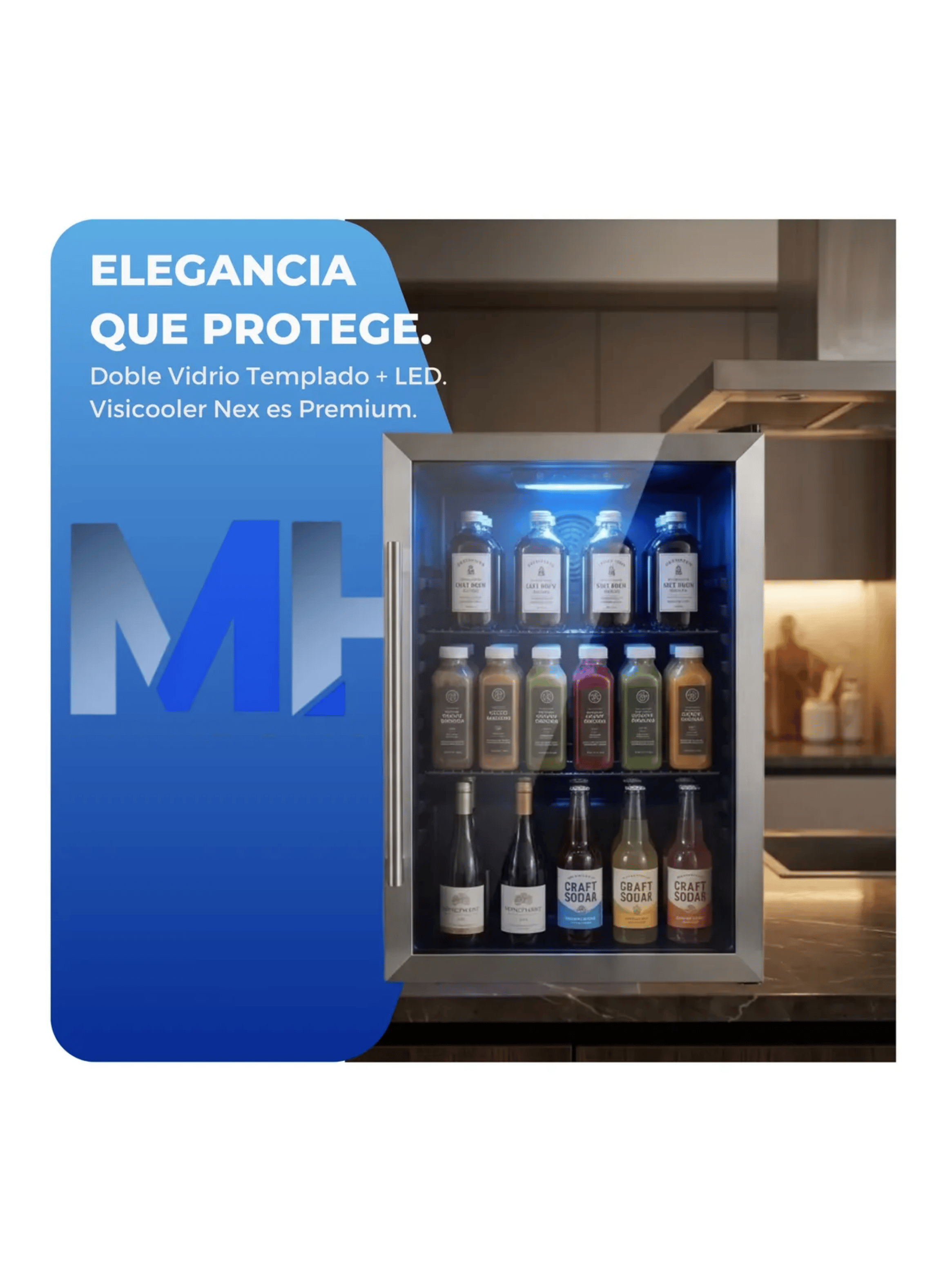 Frigobar Visicooler 128 Litros Puerta De Vidrio Refrigerador-5