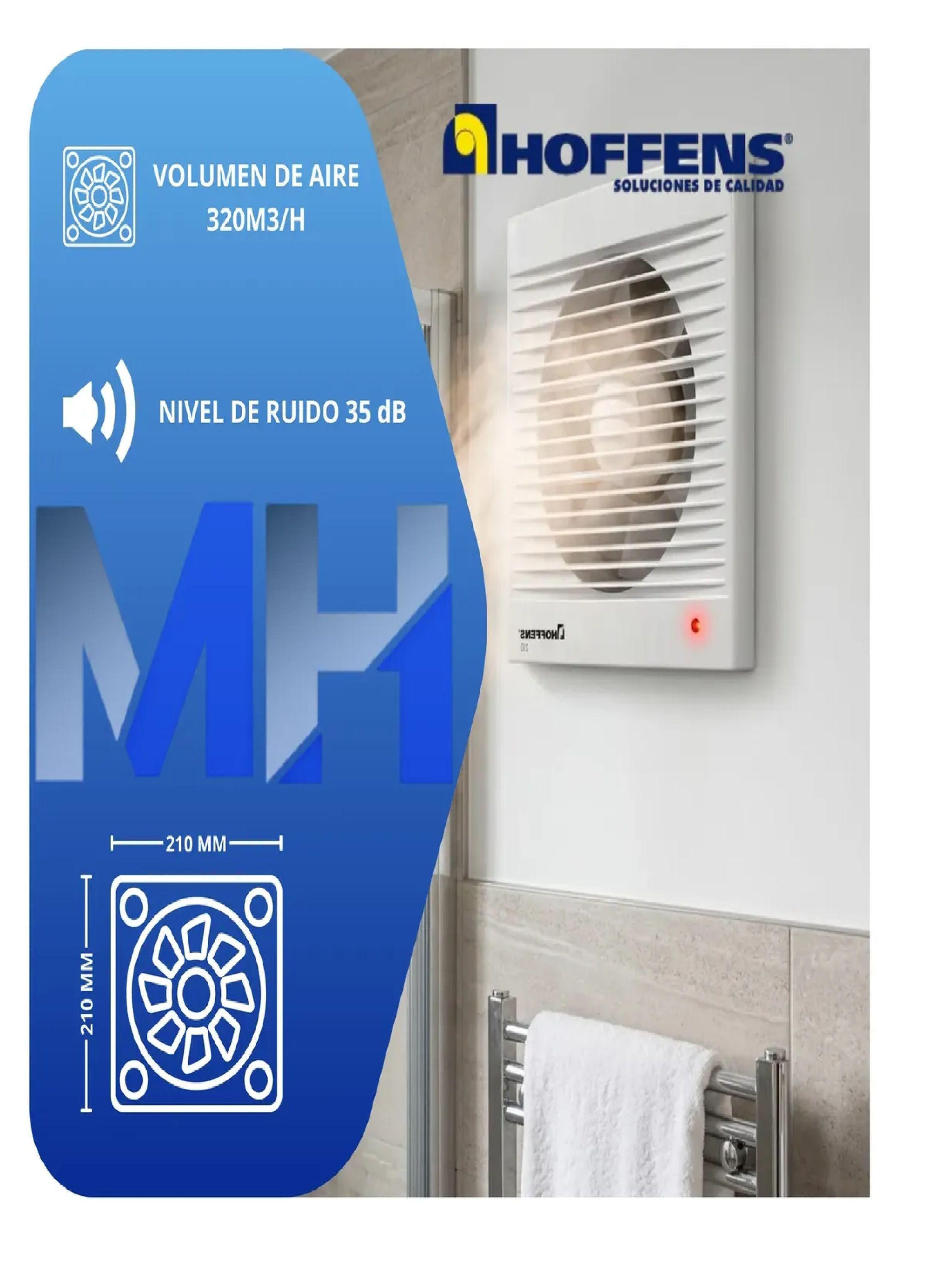 Extractor Aire Baño 6 Pulgadas 150mm 320m3/h Potente Cesmec-1