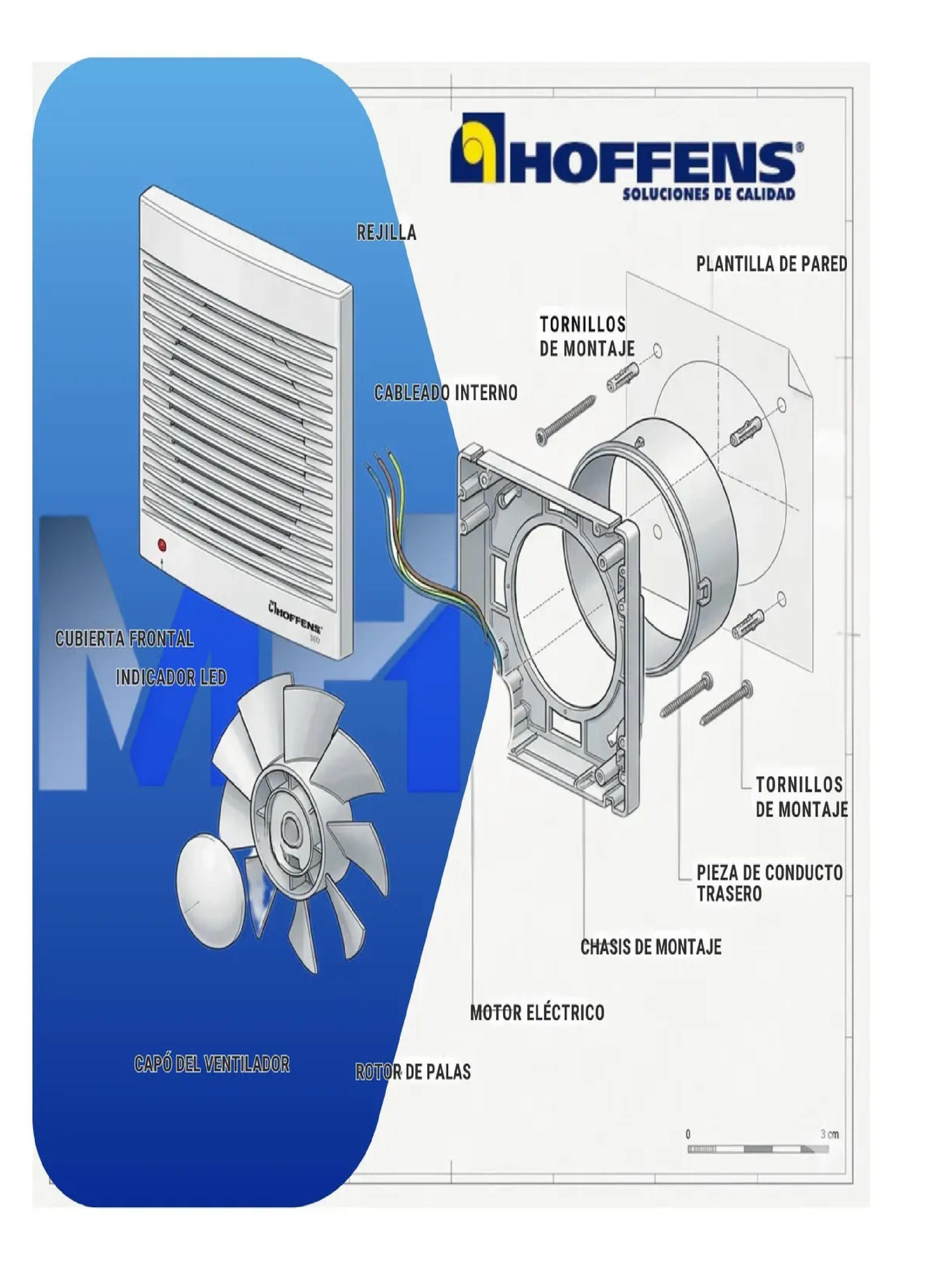 Extractor Aire Baño 6 Pulgadas 150mm 320m3/h Potente Cesmec-3