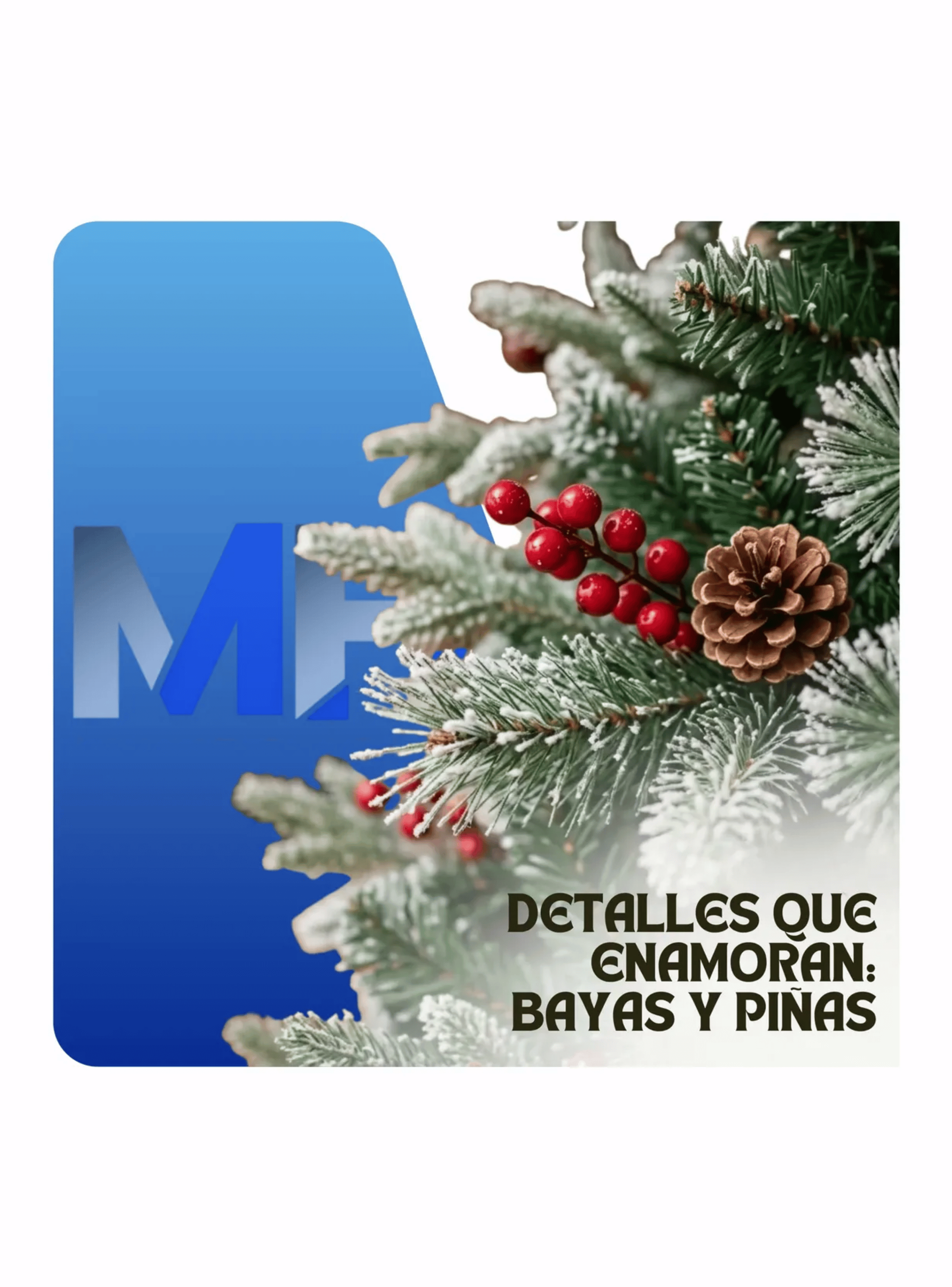 Arbol De Navidad Nevado Con Frutos Rojos A Elegir Tama o-2