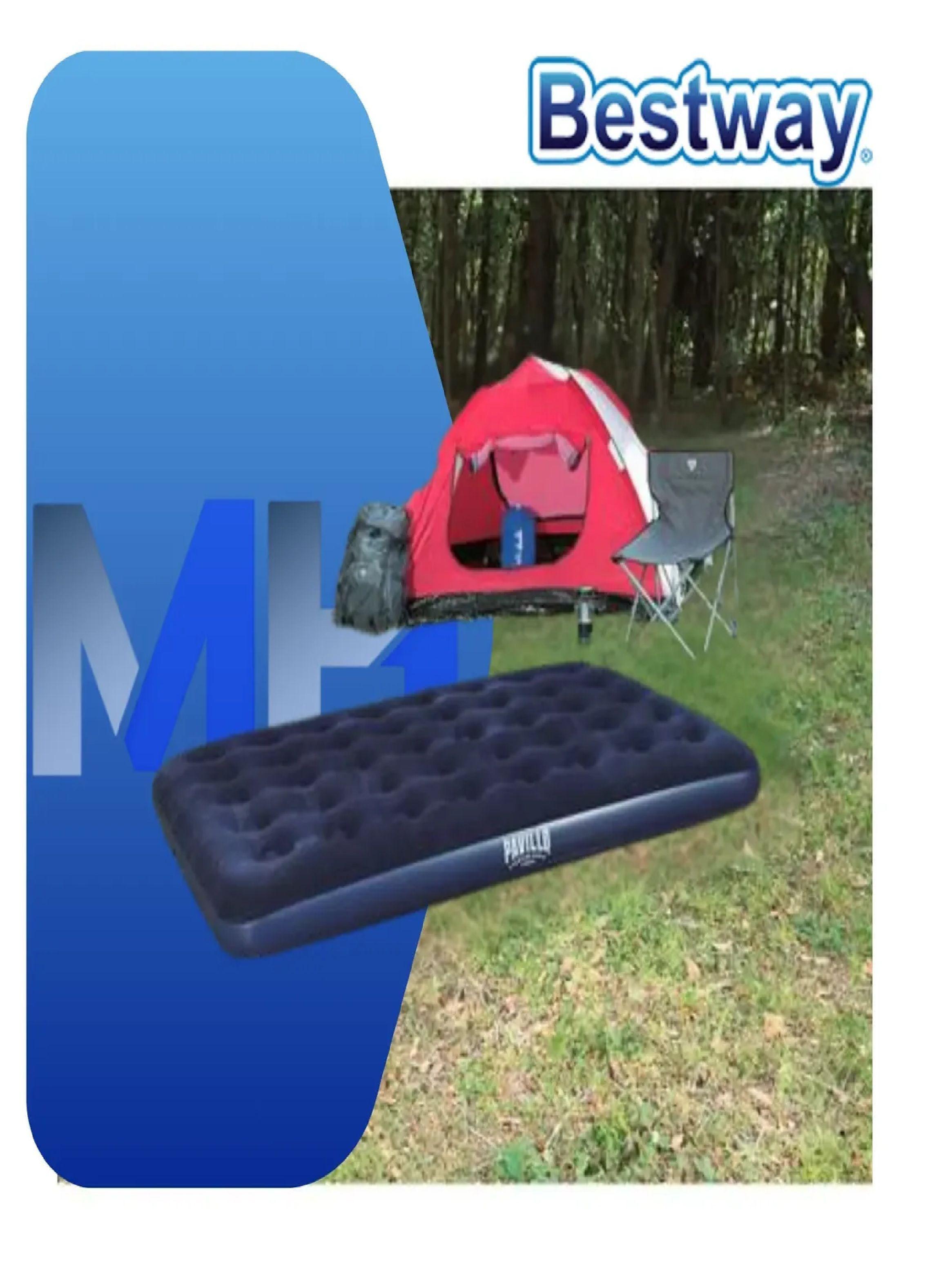 Colchón Inflable 2 Plazas Bestway 191x137x22cm + Parche-3