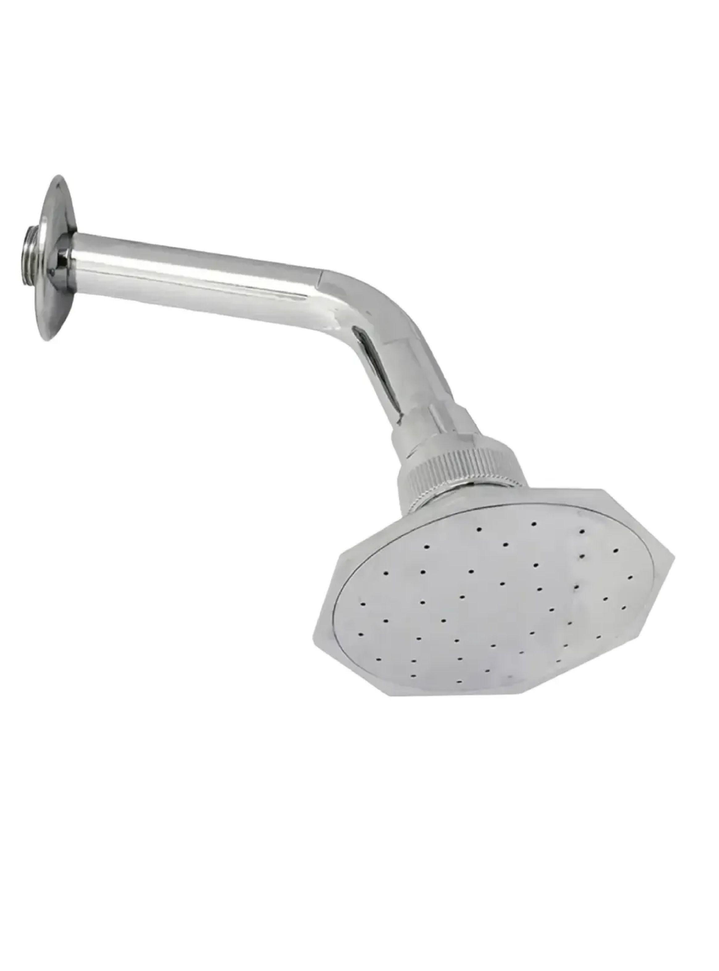 Ducha Fija Aquakit Hexagonal 100 Met lica Cabeza Y Brazo-0