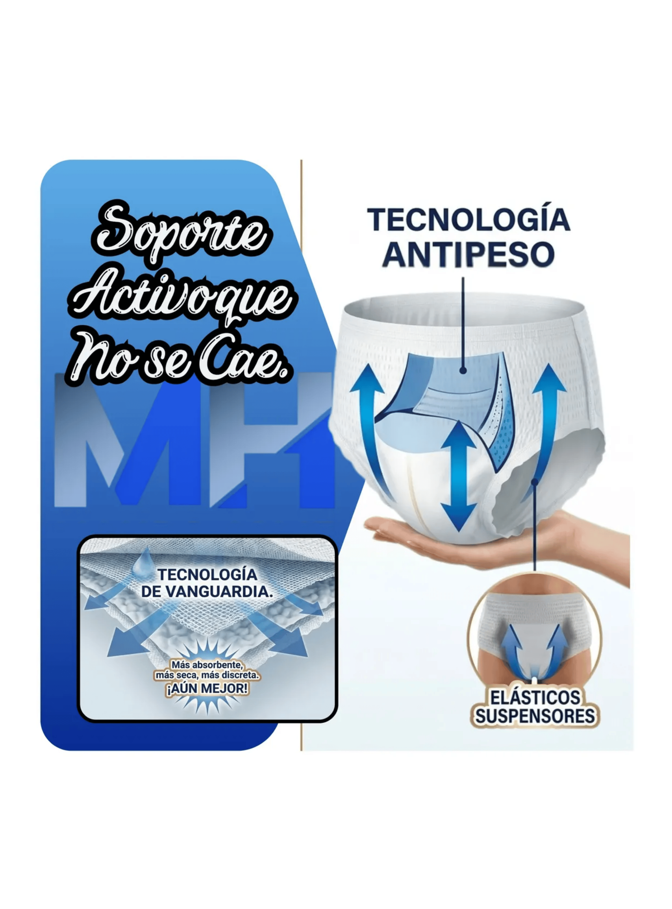 Panal Adulto Lifree Pants X xg 16un Extra absorcion 12 Horas-2