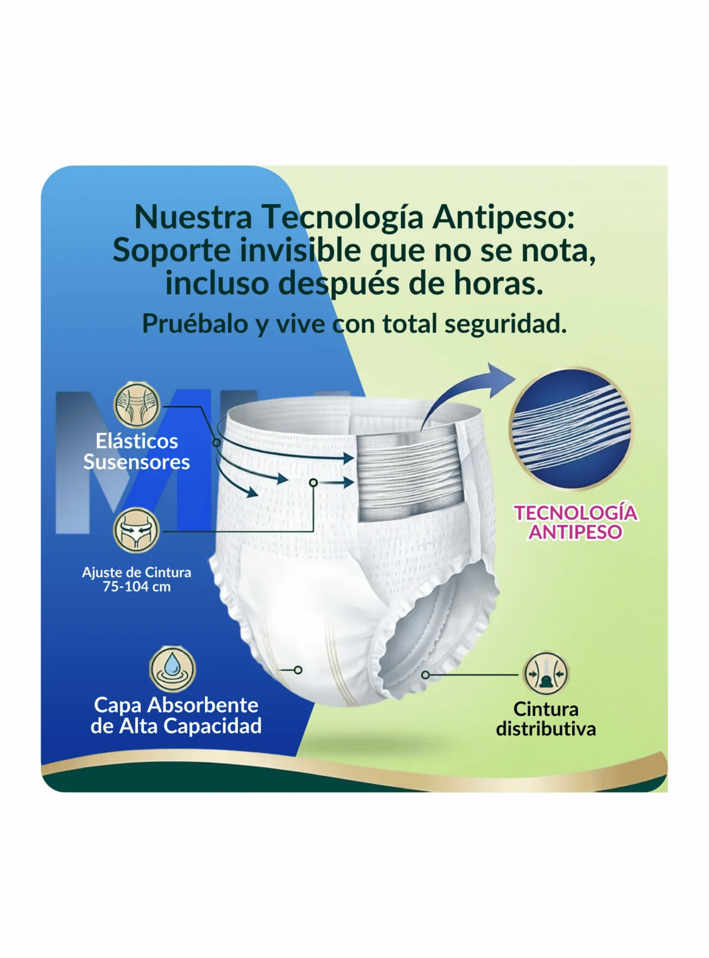 Panal Adulto Lifree Pants X xg 16un Extra absorcion 12 Horas-4