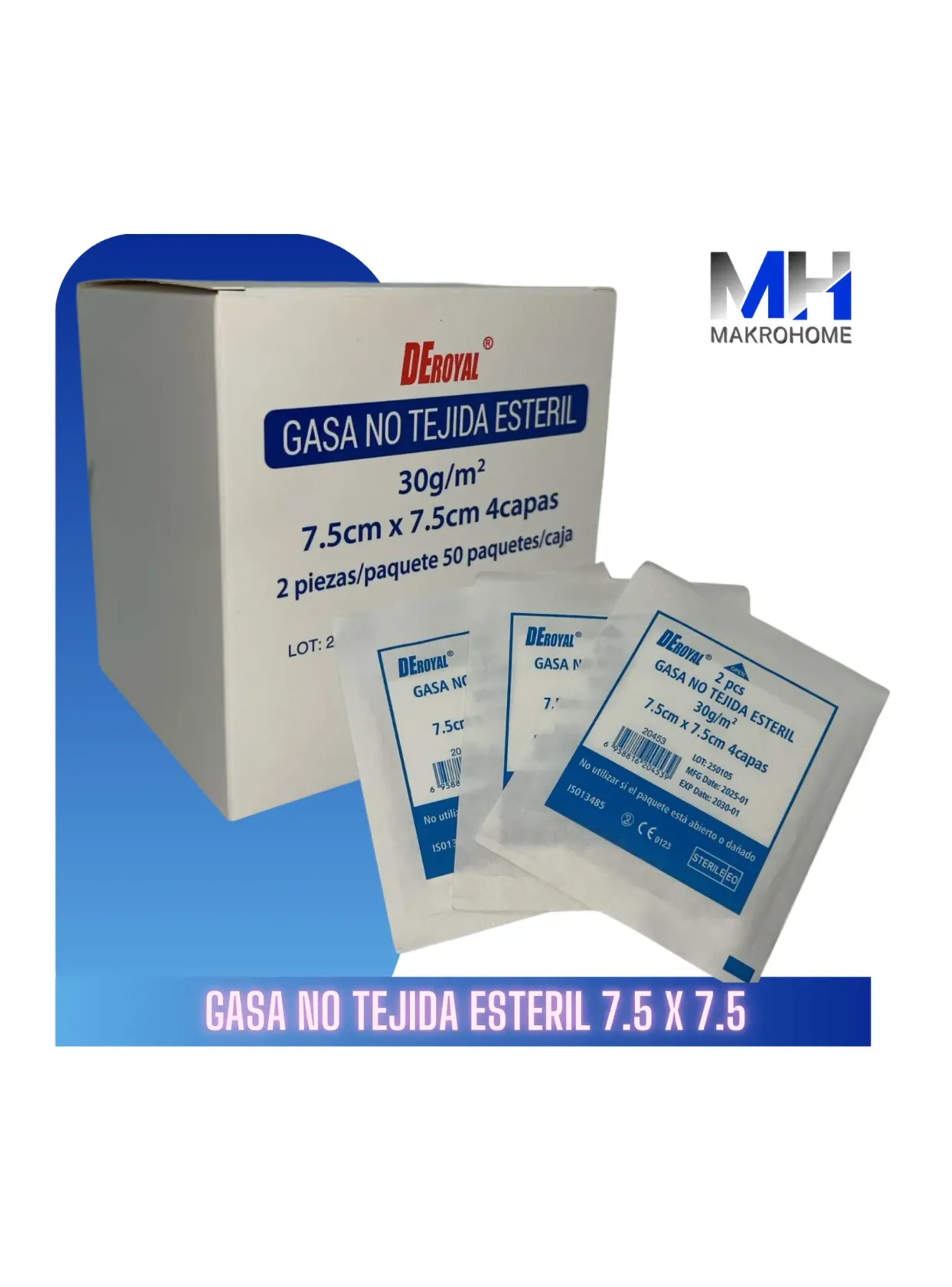 Gasa Esteril Ap sito Curaci n 7 5x7 5 Cm Caja X 100 Unidades-4