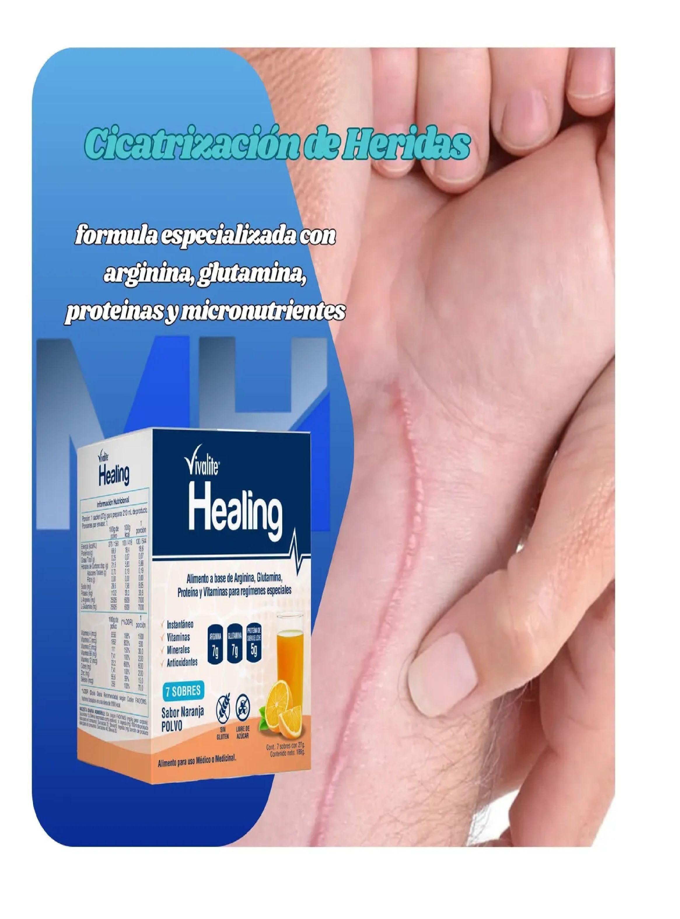 Vivalite Healing Suplemento Cicatrizacion Caja 7 Sobres-3