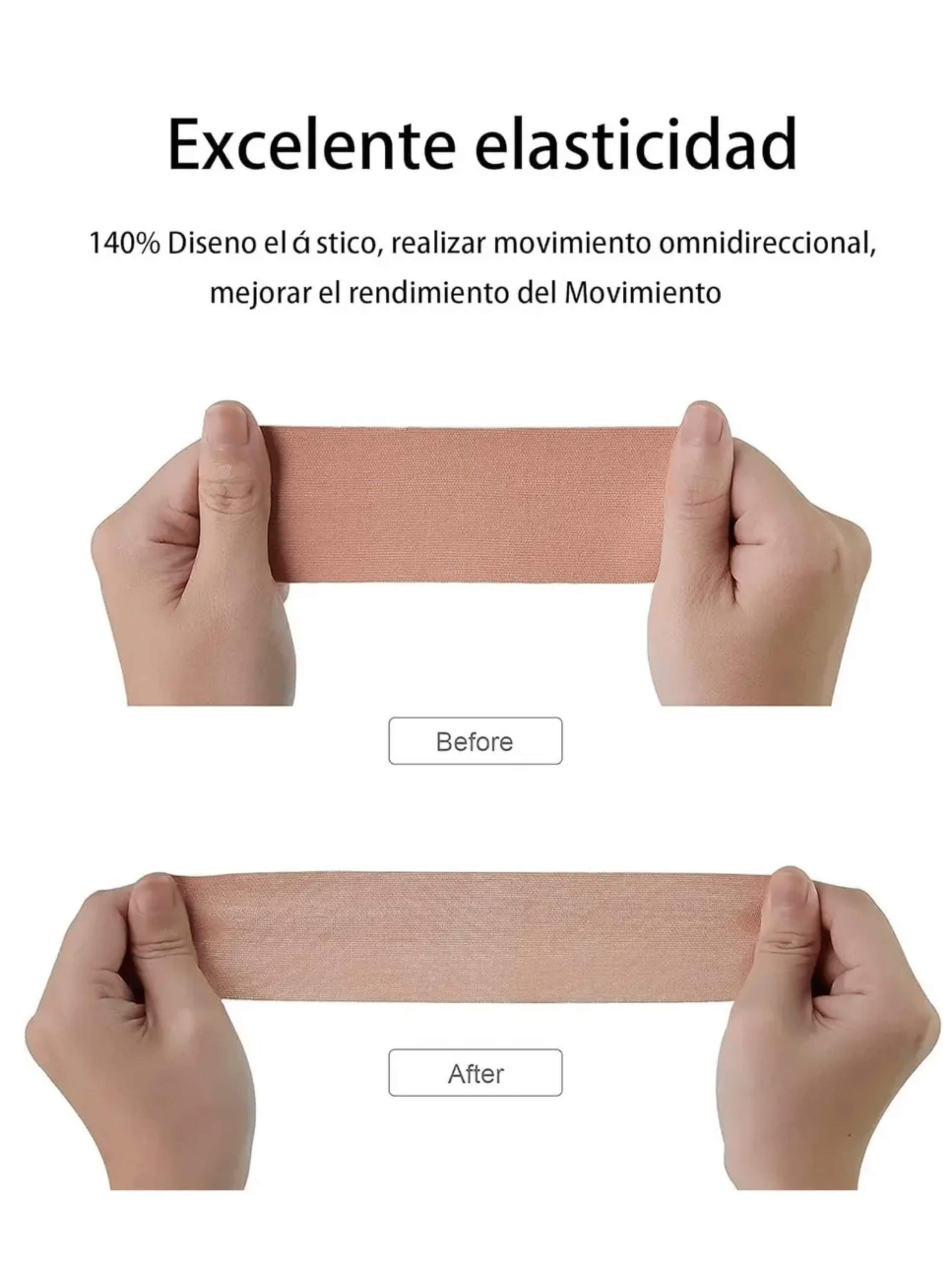 Pack 6 Vedas Tape Cinta Kinesiologica Kinesiotape 5cm X 5mtr-7