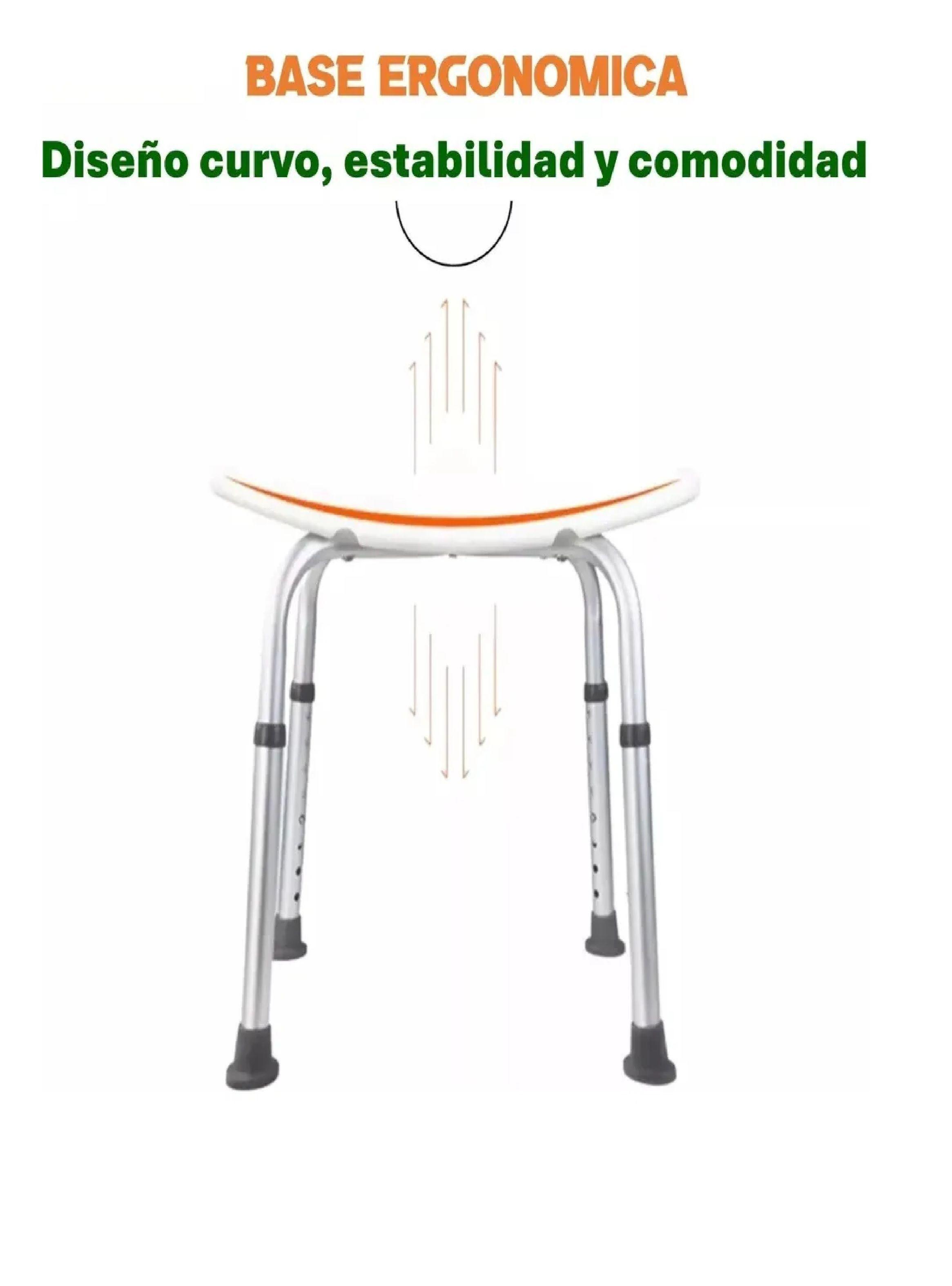 Silla Asiento Ducha Seguridad Piso Baño Regulable Taumm-3