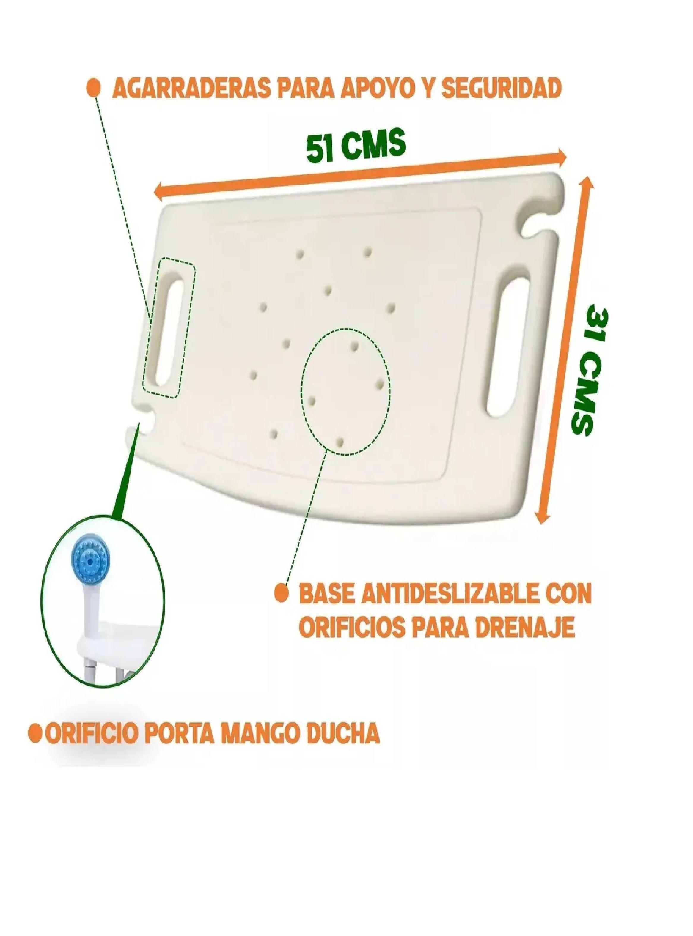 Silla Asiento Ducha Seguridad Piso Baño Regulable Taumm-6