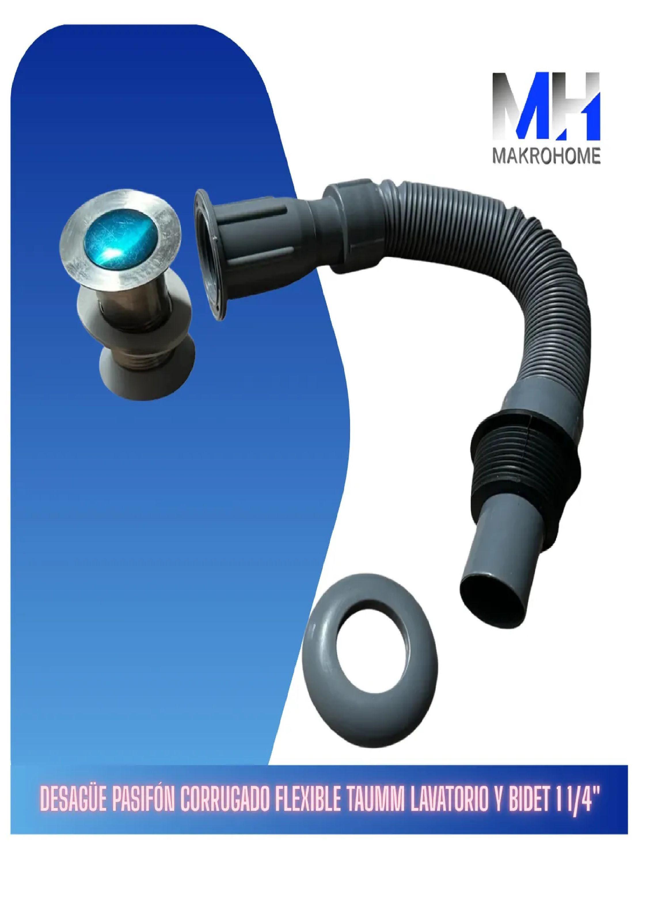 Sifon Corrugado Flexible Taumm Para Lavatorio Lavamanos-3