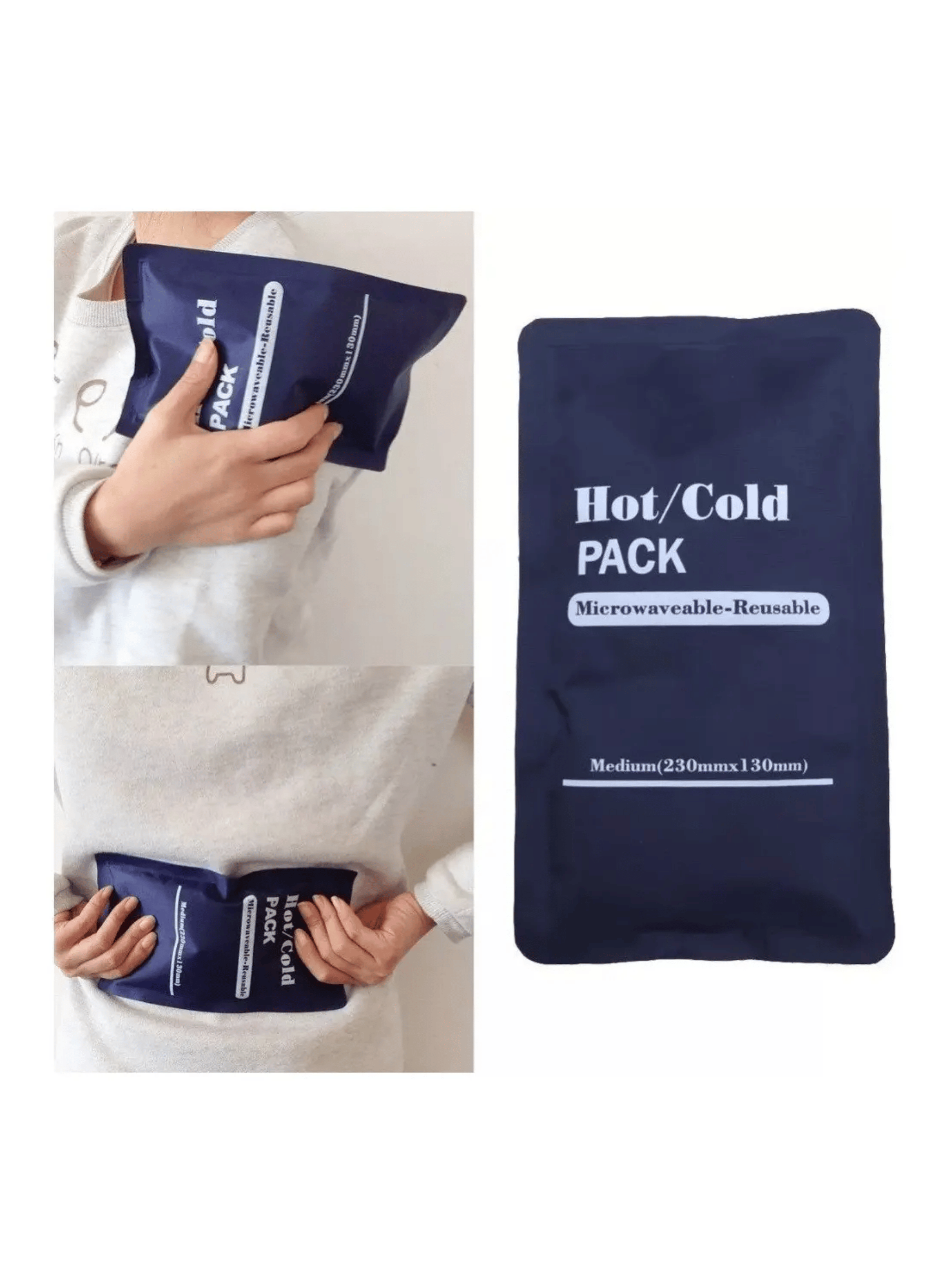 Compresa Gel Frio Calor Lesiones Golpes Reutilizable 23x13cm-4