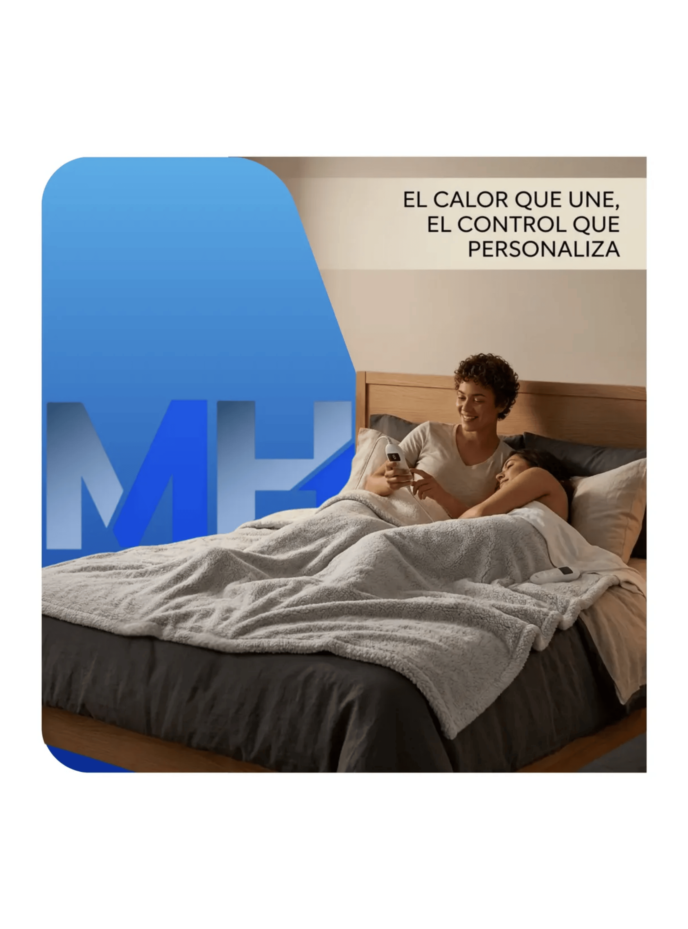 Calientacama Nex Premium 2 Plazas 150x160cm 8 Niveles Calor-4
