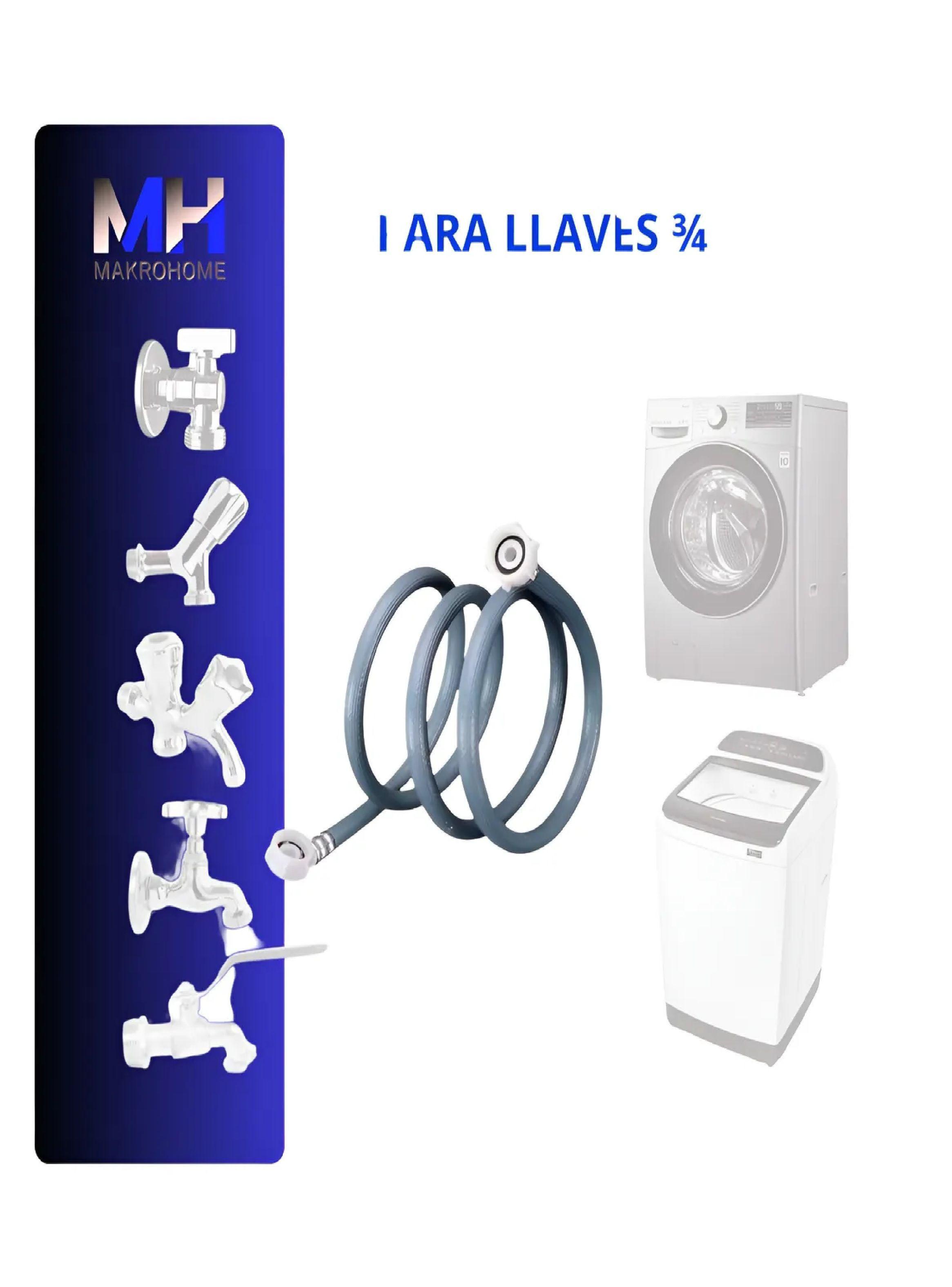 Manguera Lavadora 3m Universal 3/4 Aquakit Samsung LG Fensa-5
