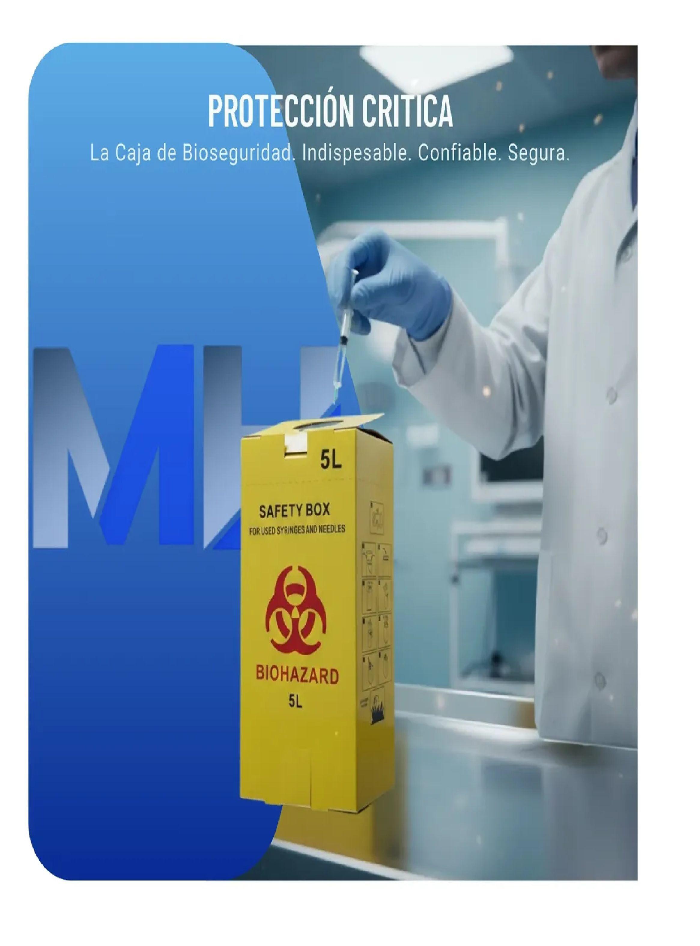 Caja Seguridad Biohazard 5 Litros Desecho Agujas Y Jeringas-2